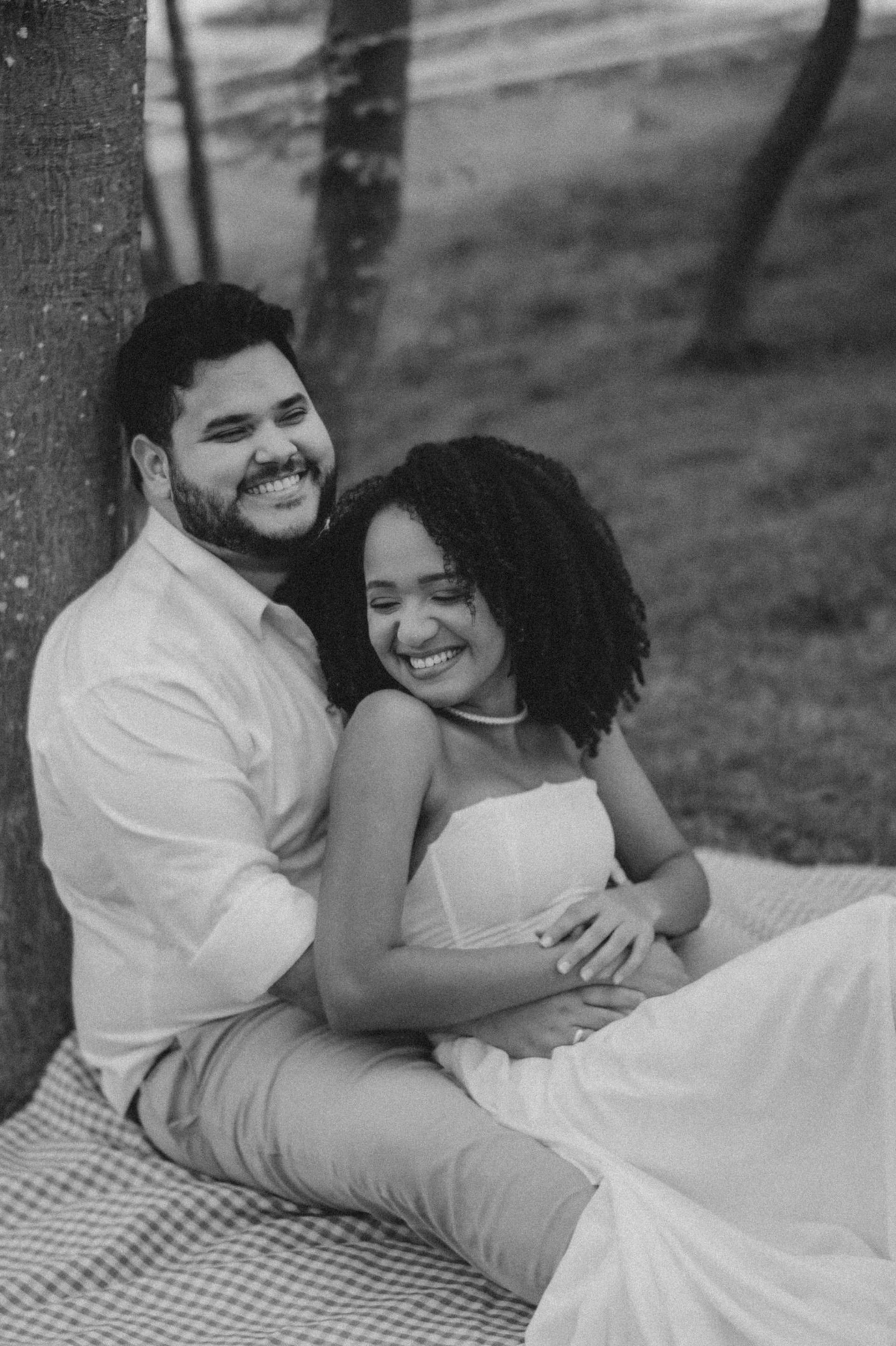 couple wearing silver-colored rings