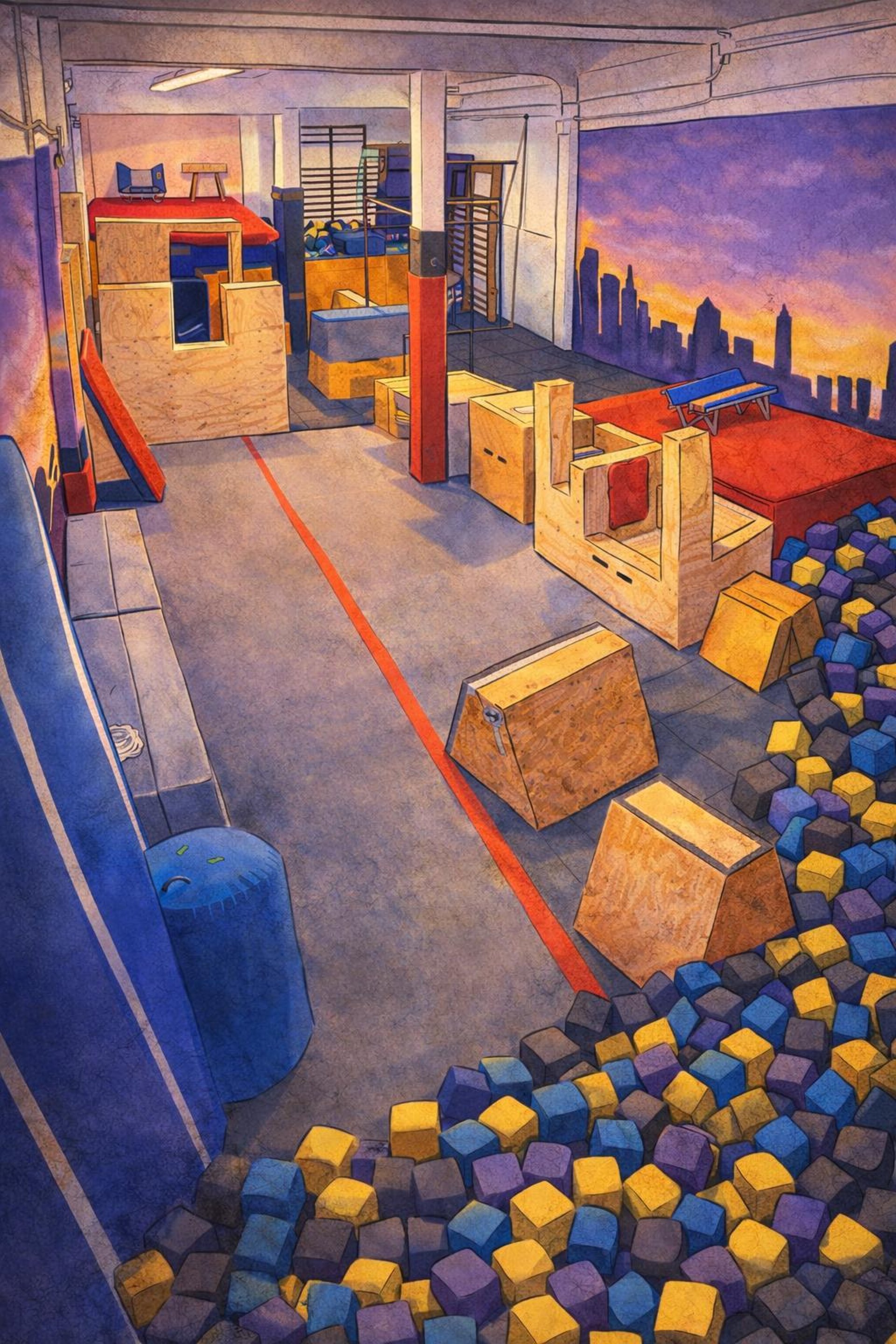 green christmas tree with string lights