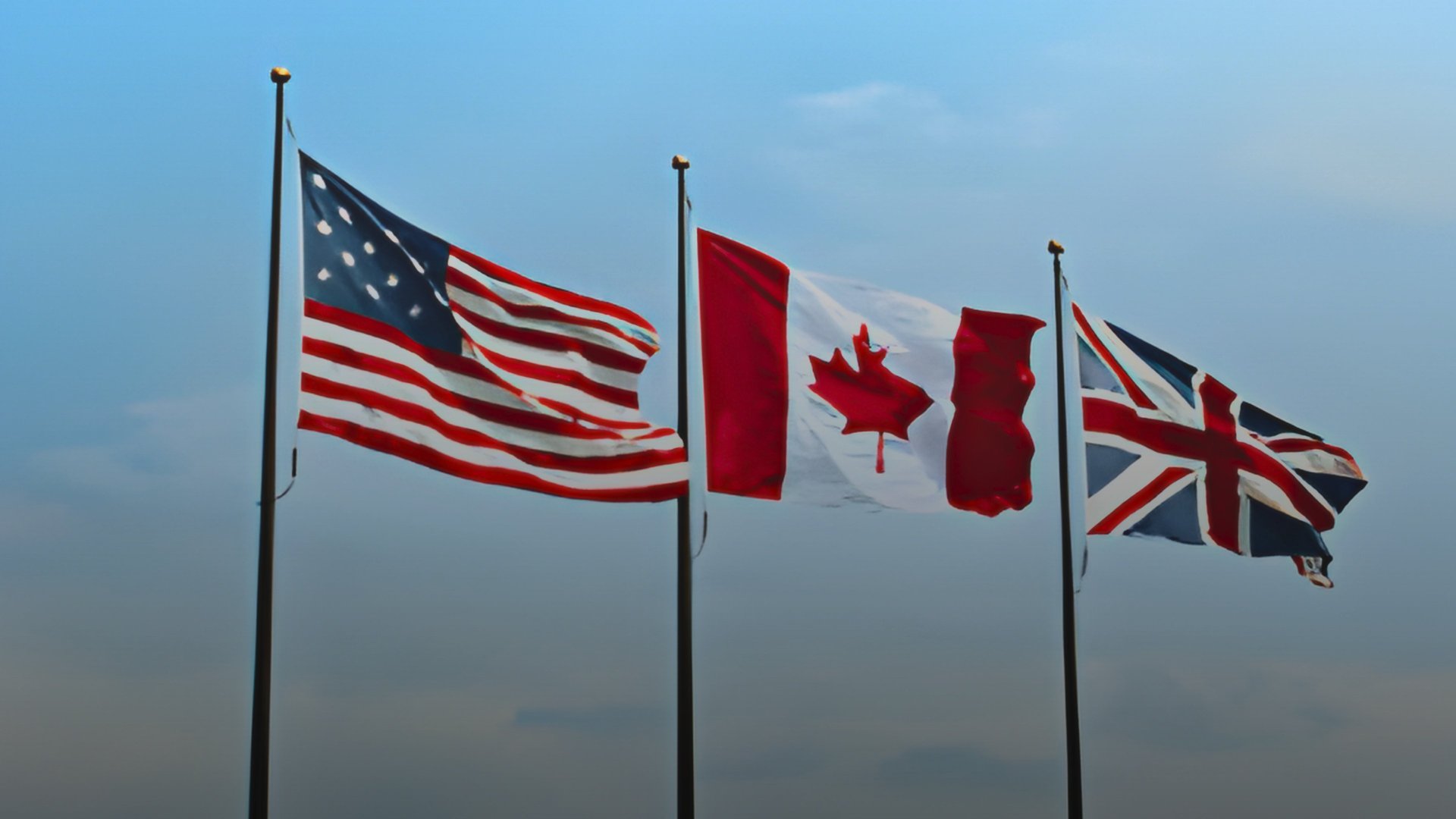 an abstract photo of a curved building with a blue sky in the background