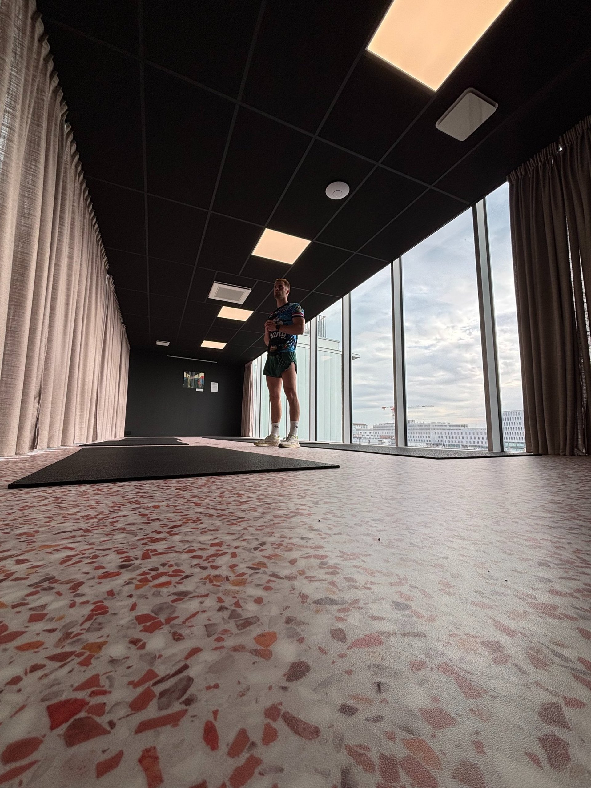 black and brown leather padded tub sofa