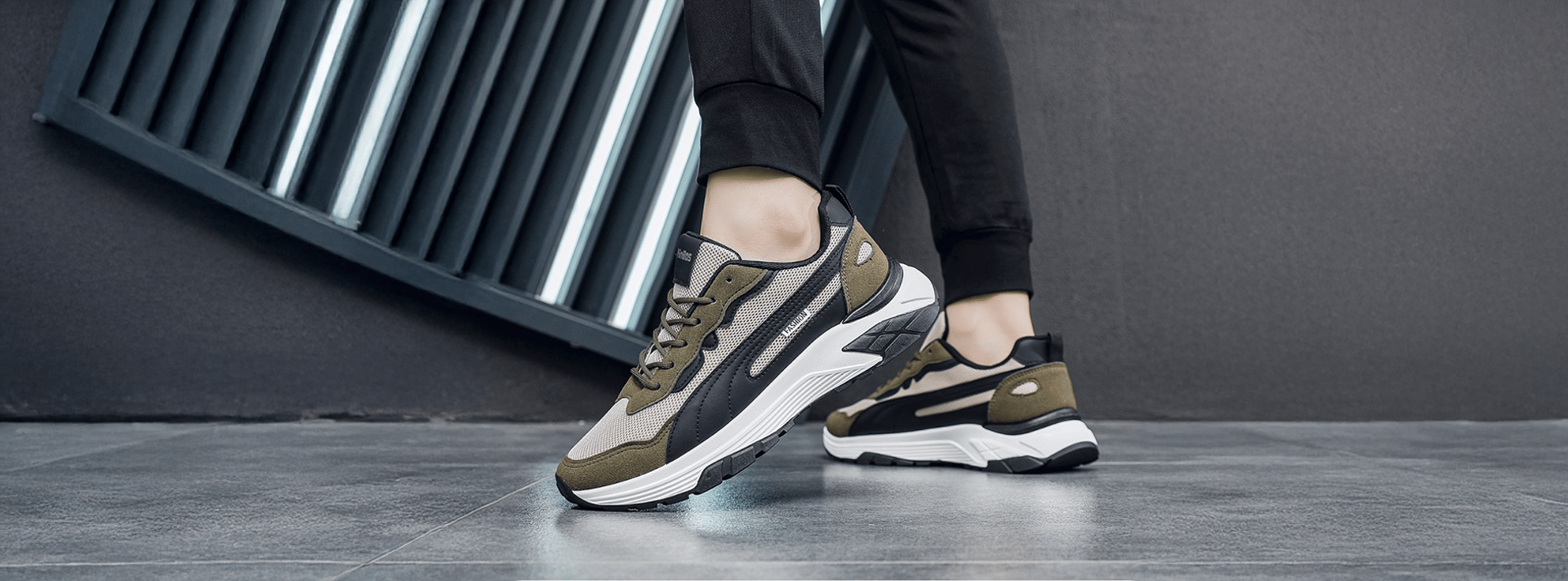 an abstract photo of a curved building with a blue sky in the background