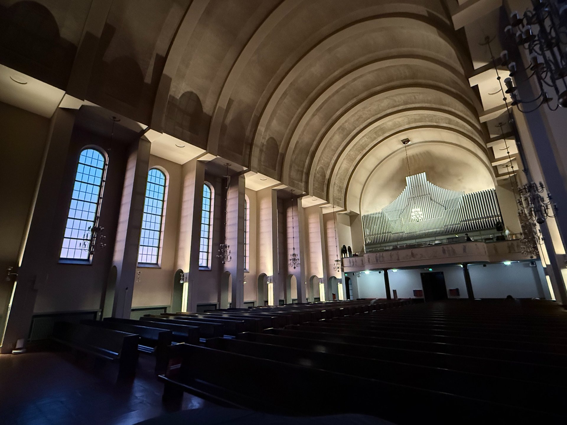 brown wooden framed ceiling decor