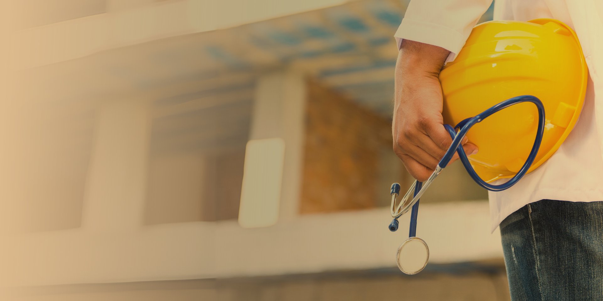 an abstract photo of a curved building with a blue sky in the background