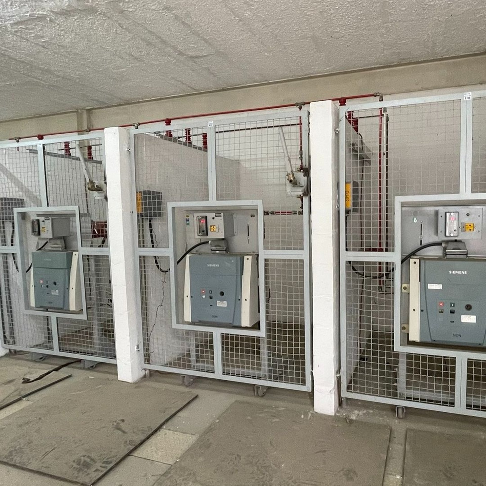 an abstract photo of a curved building with a blue sky in the background