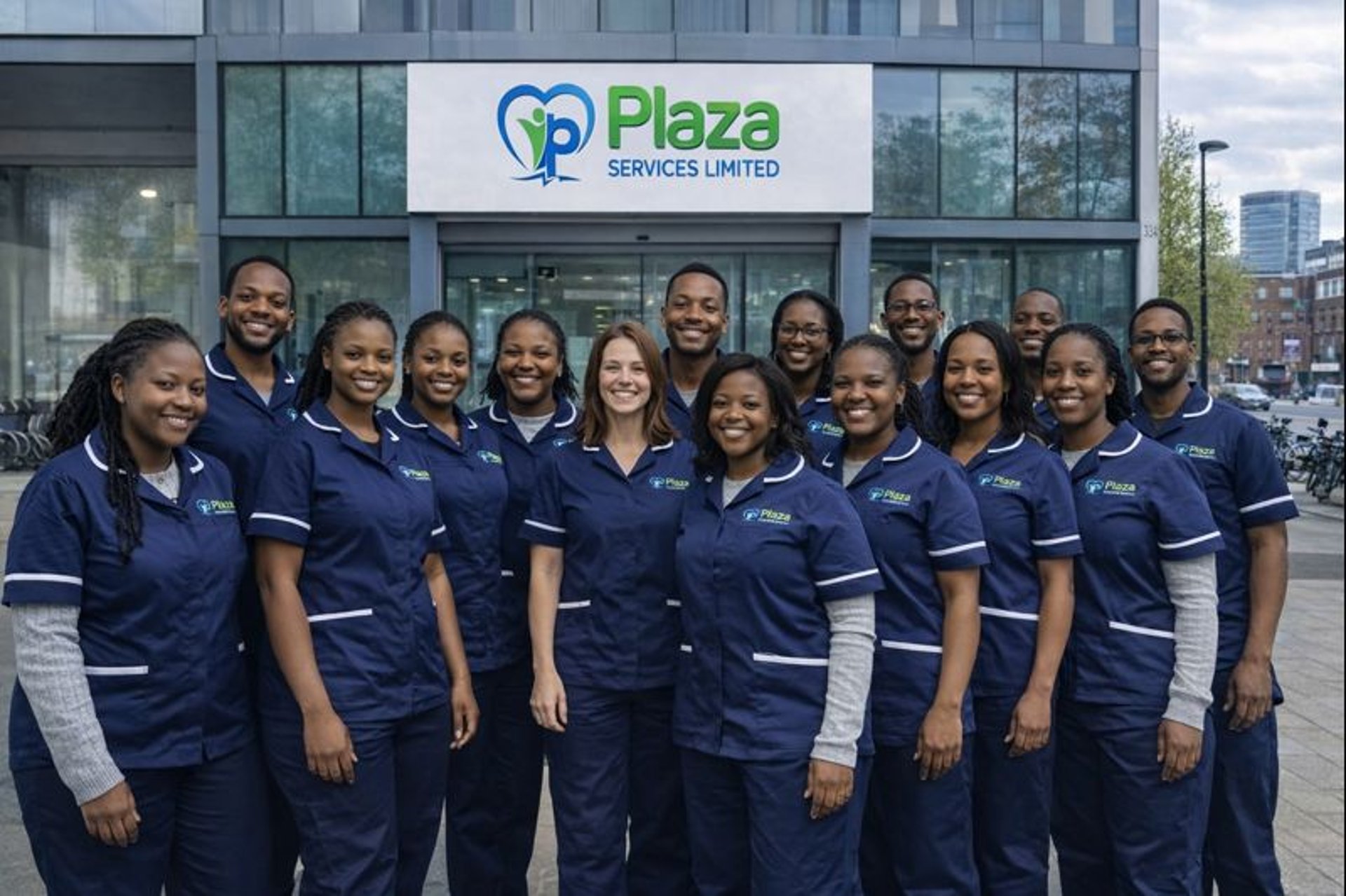 an abstract photo of a curved building with a blue sky in the background