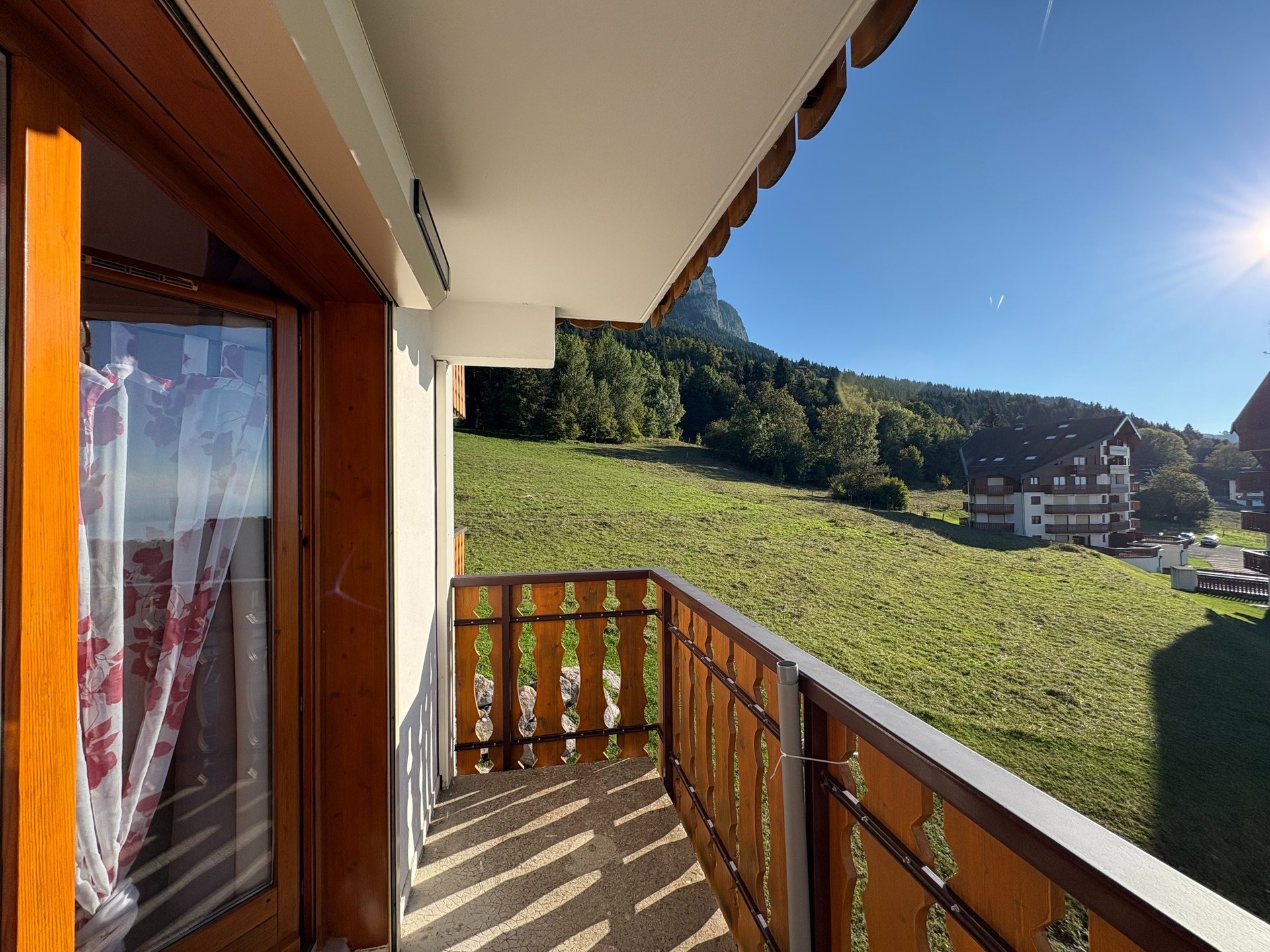 brown wooden house with green grass field