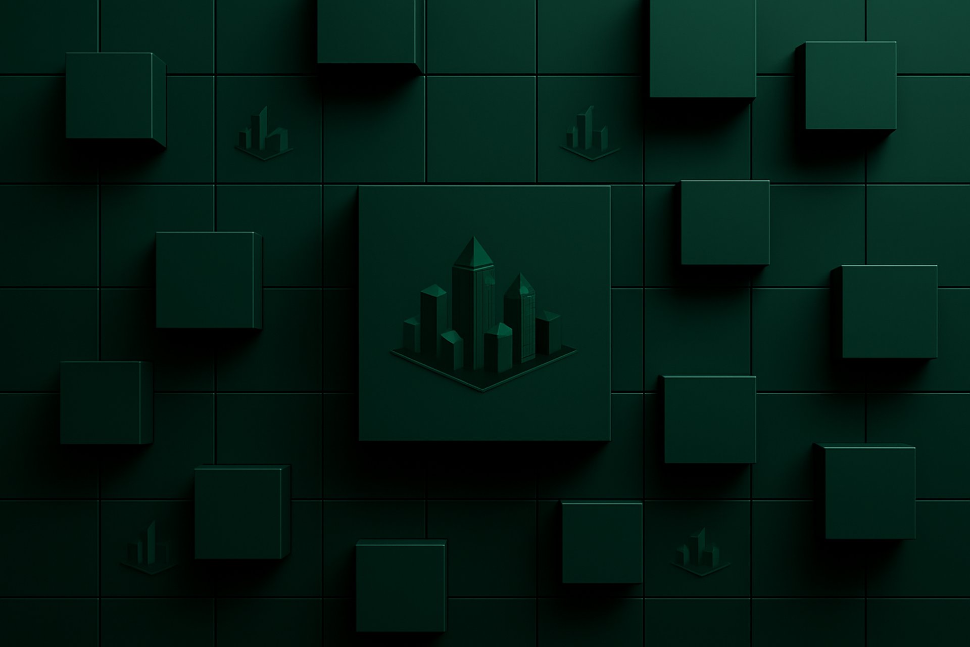 green and white abstract painting