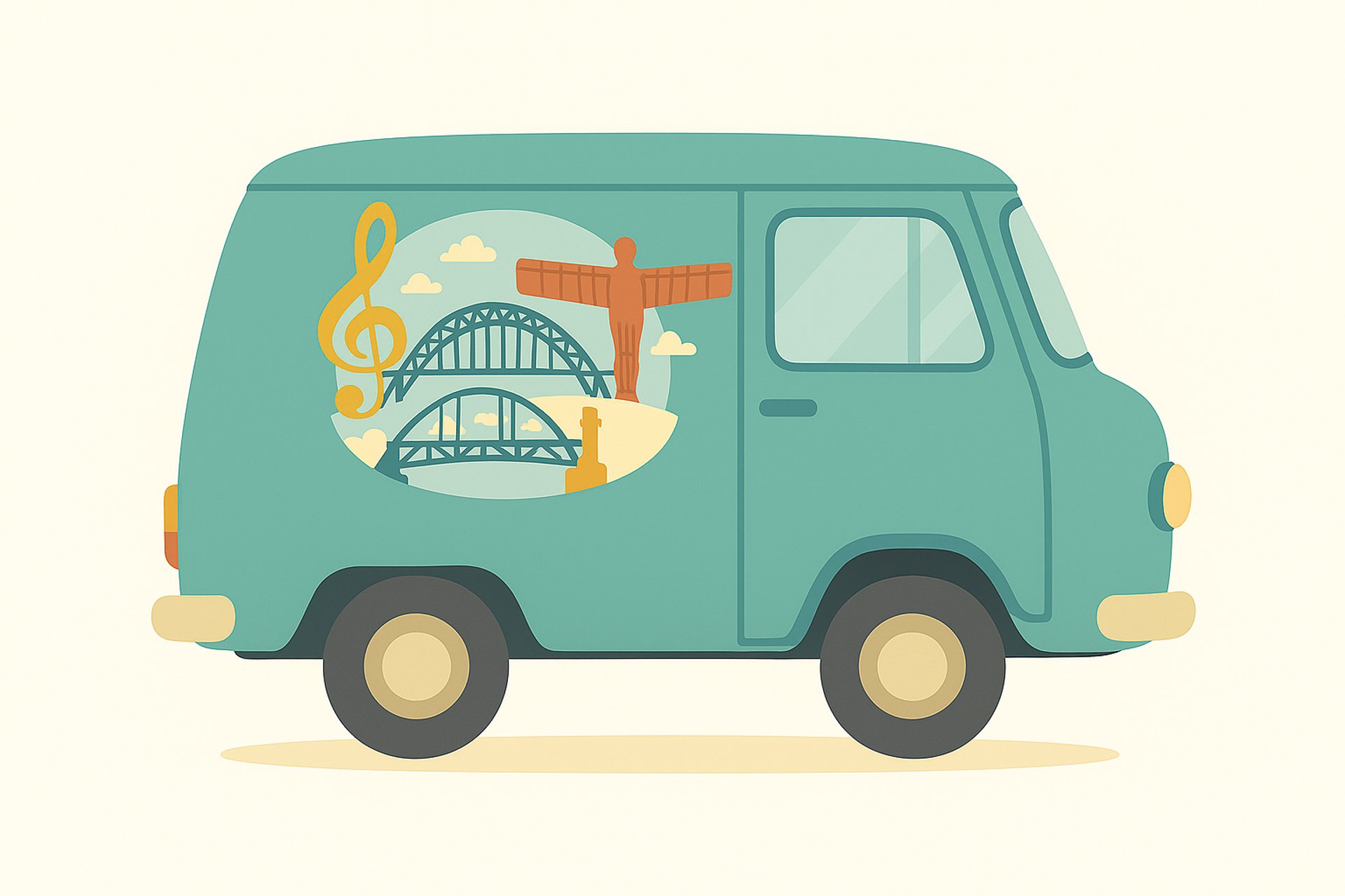 Mobile Music service van to provide music lessons around the north east