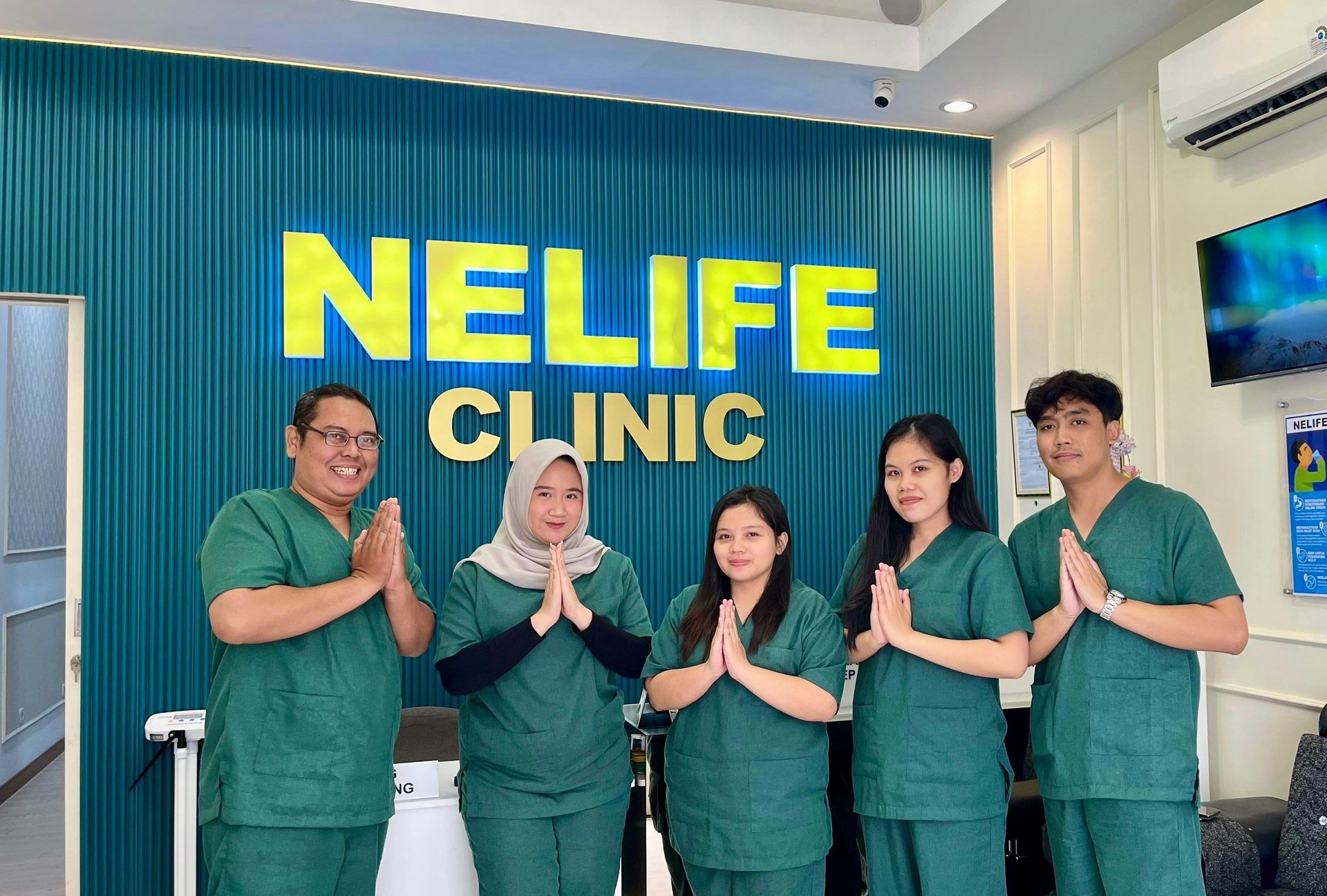 white concrete counter stand