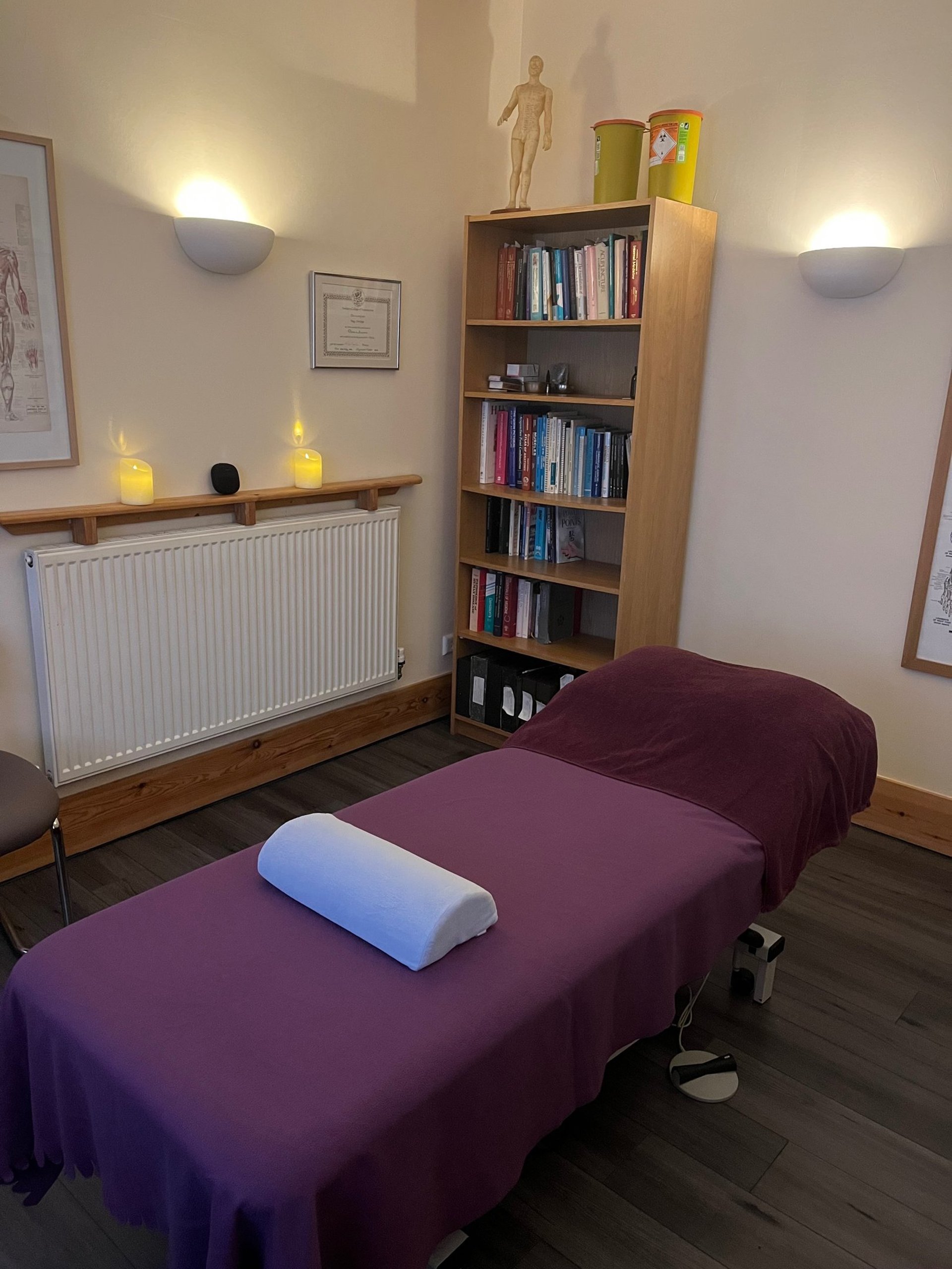 a woman getting a back massage at a spa