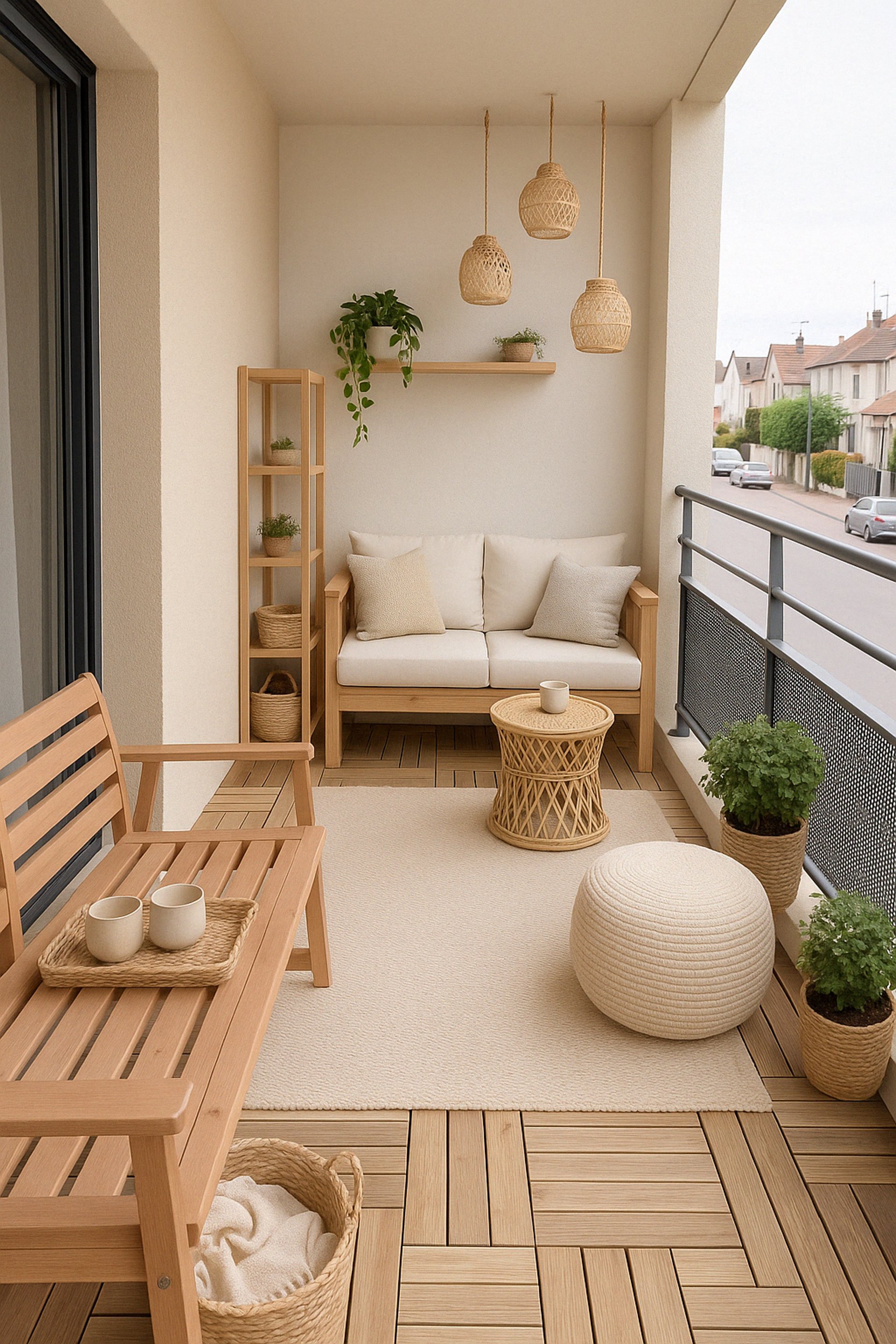 an abstract photo of a curved building with a blue sky in the background