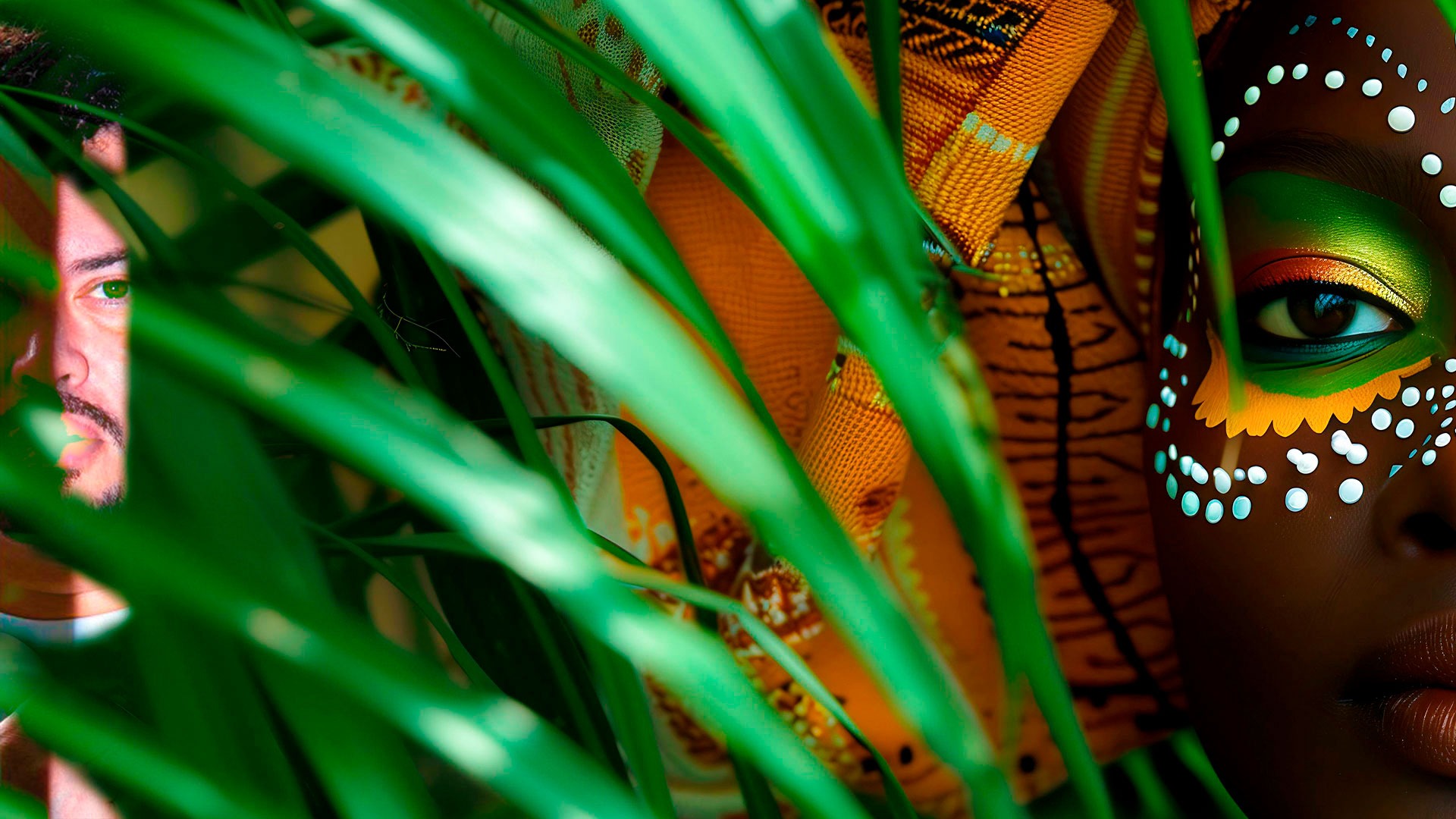 an abstract photo of a curved building with a blue sky in the background