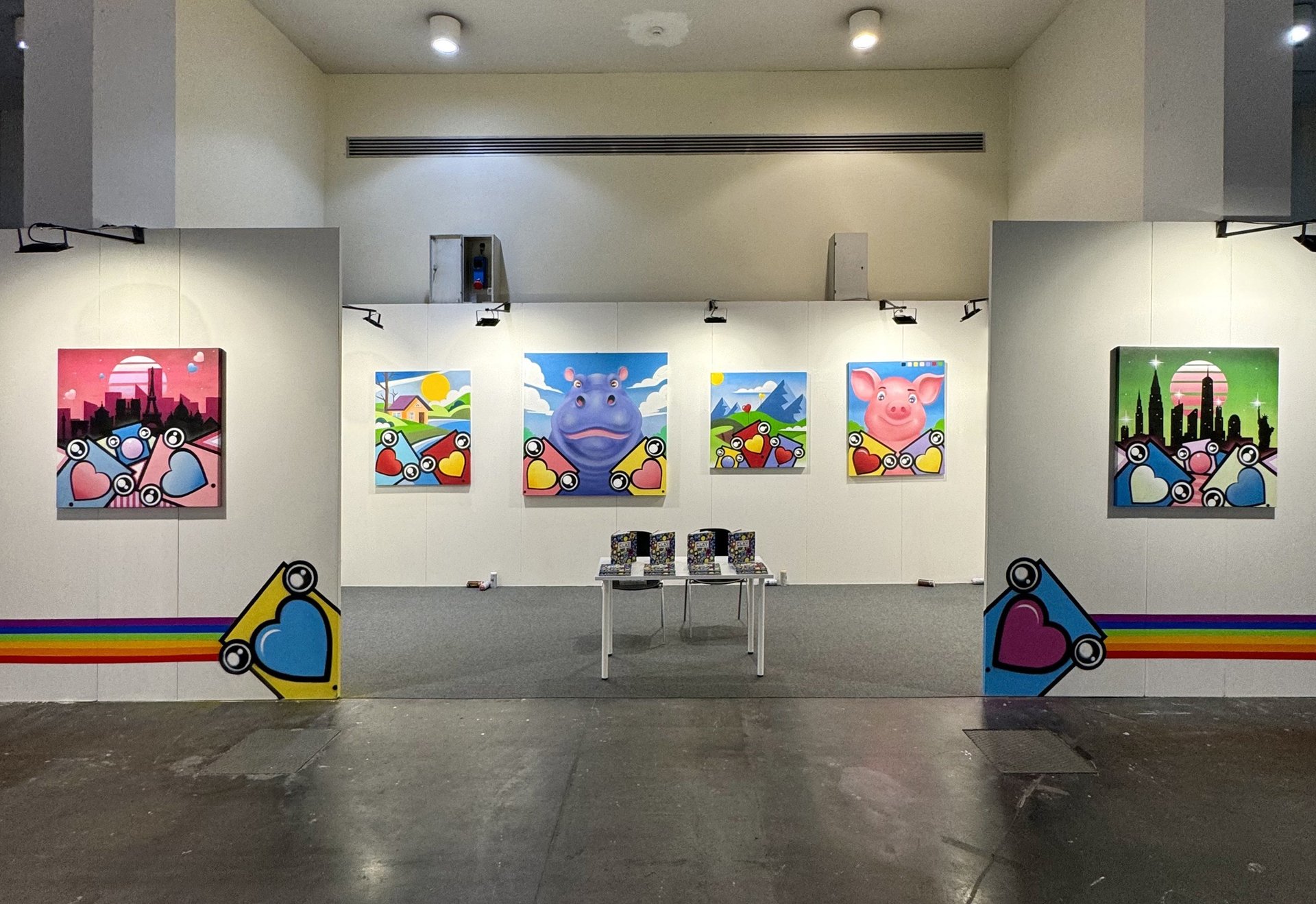 an abstract photo of a curved building with a blue sky in the background