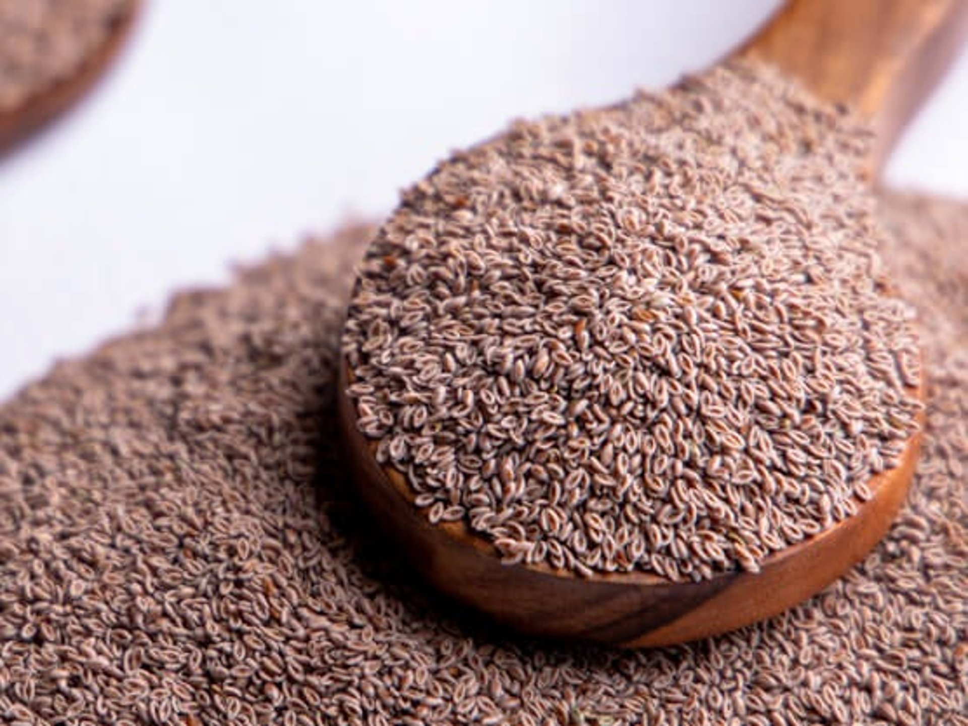 a close up of a pile of brown rice