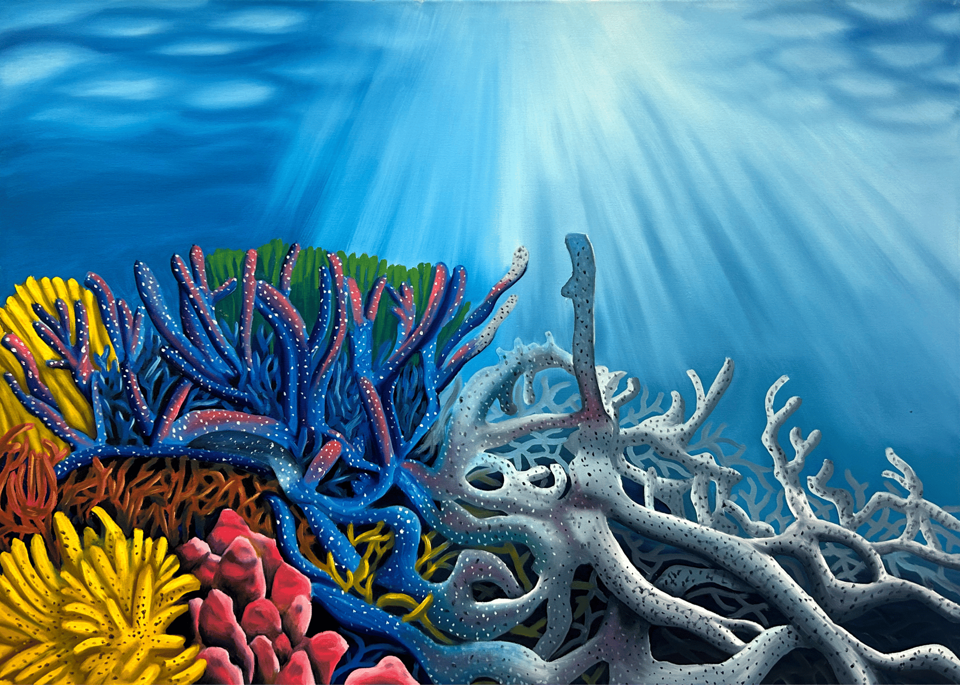 person wearing grey knit sweater