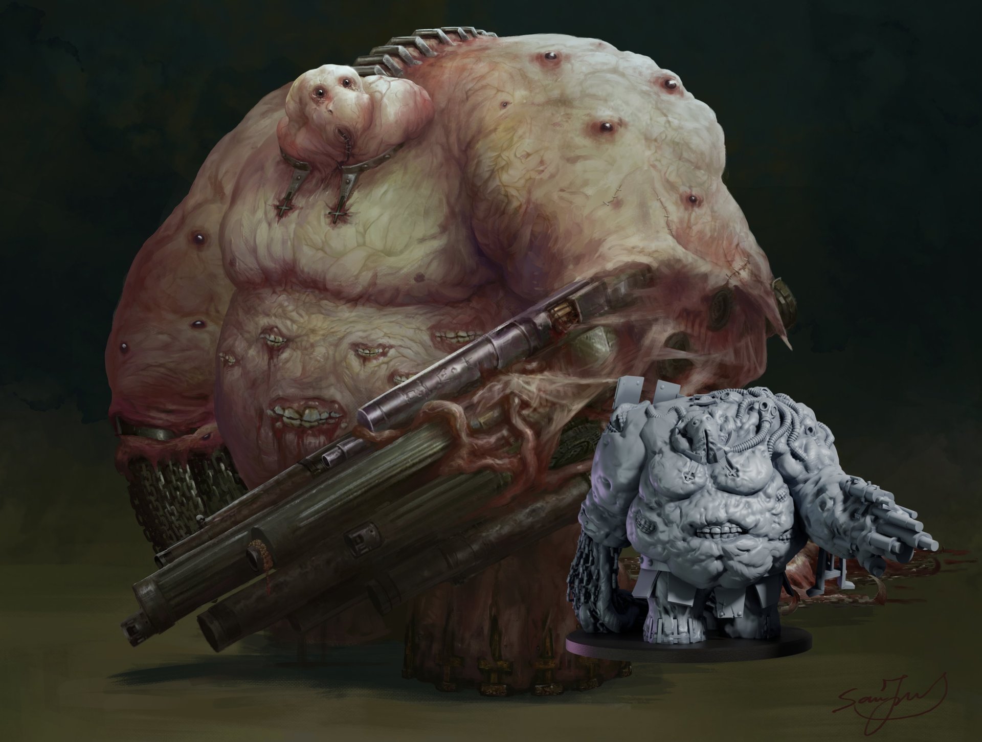 an abstract photo of a curved building with a blue sky in the background