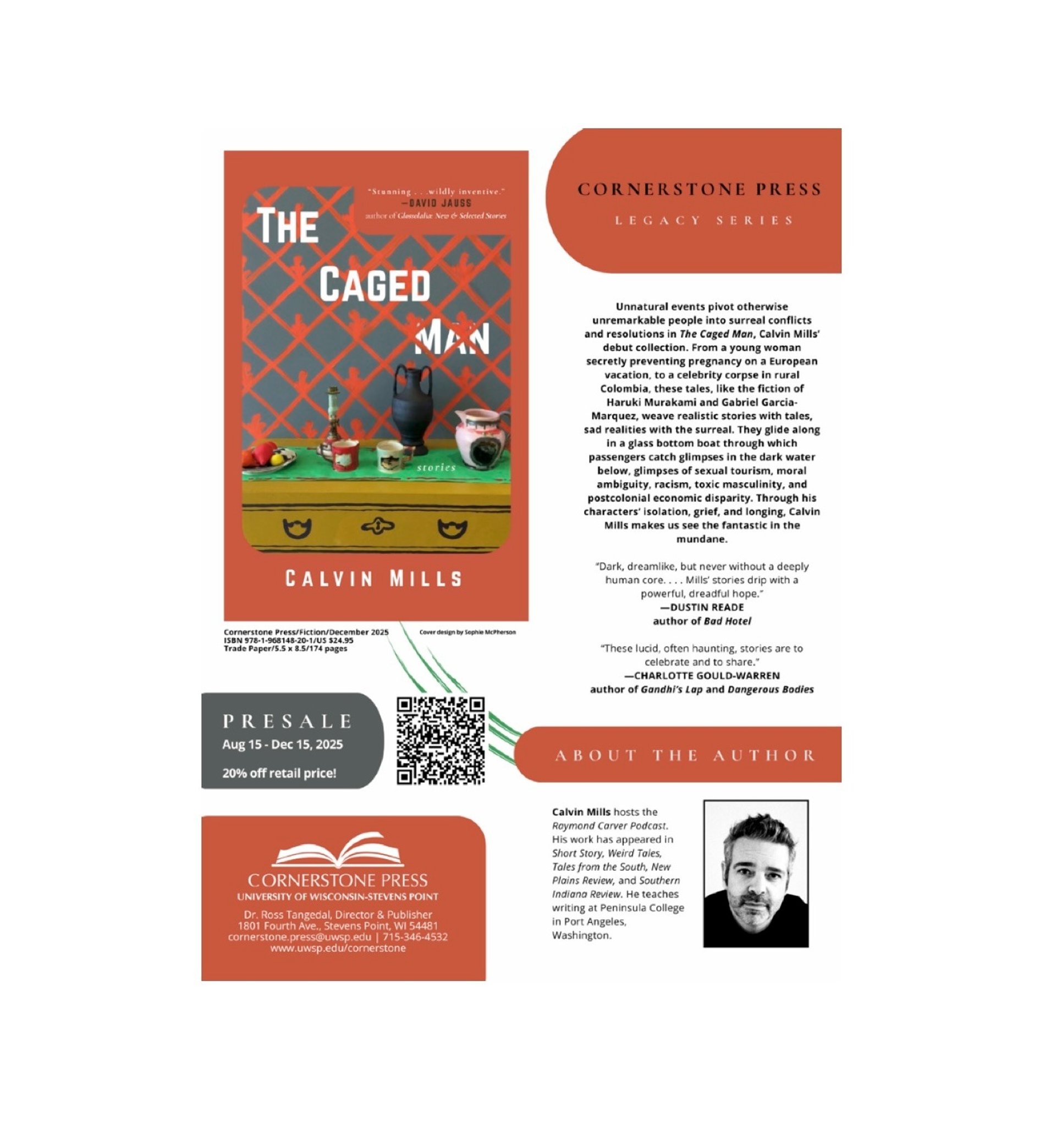 A sell sheet with details about the book.