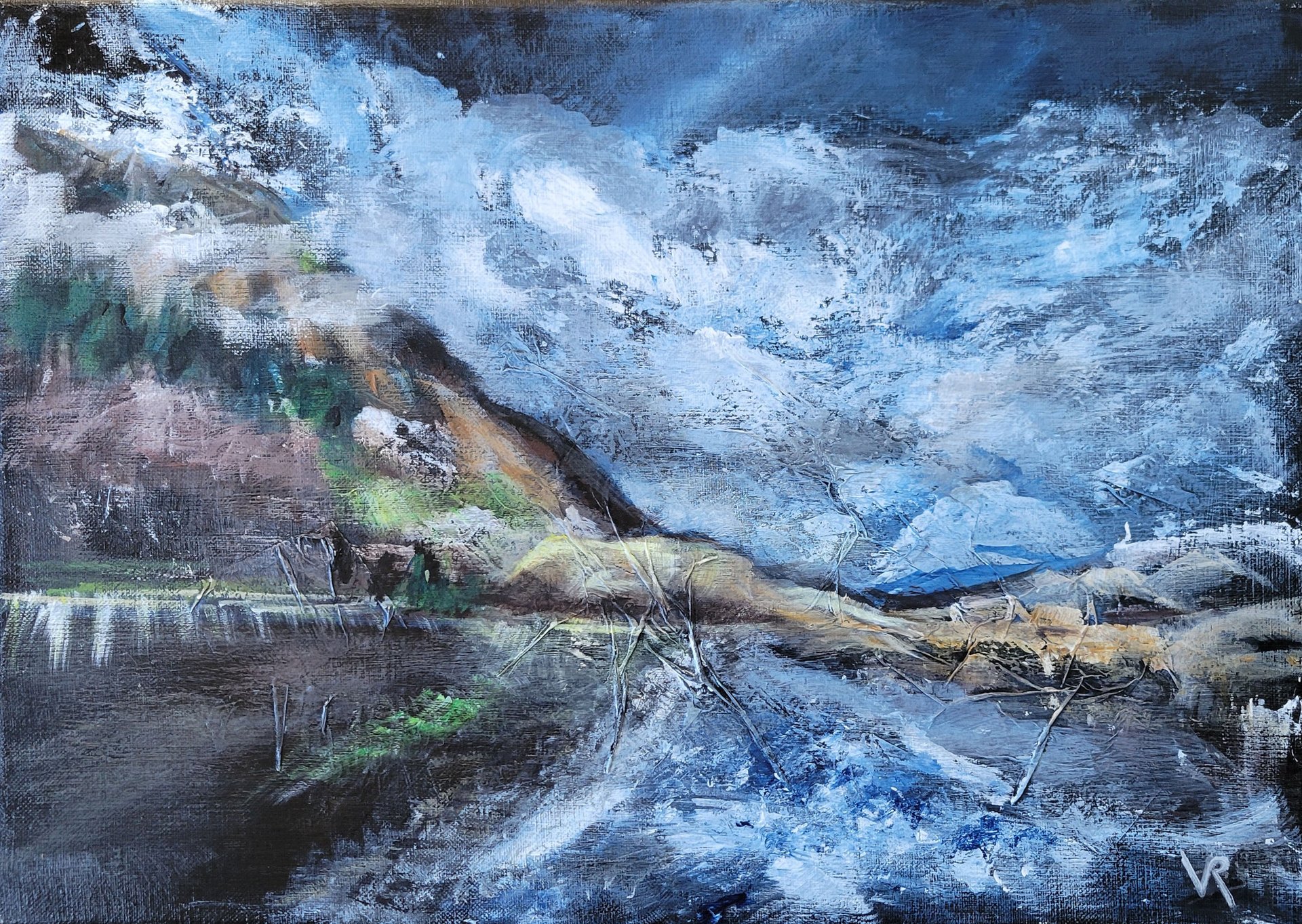 Acrylique sur toile 33 cm x 46 cm