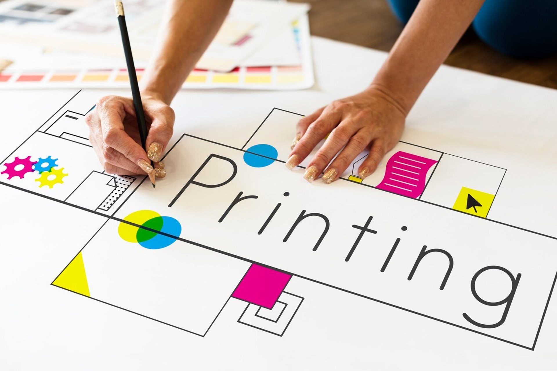 white printing paper with Marketing Strategy text