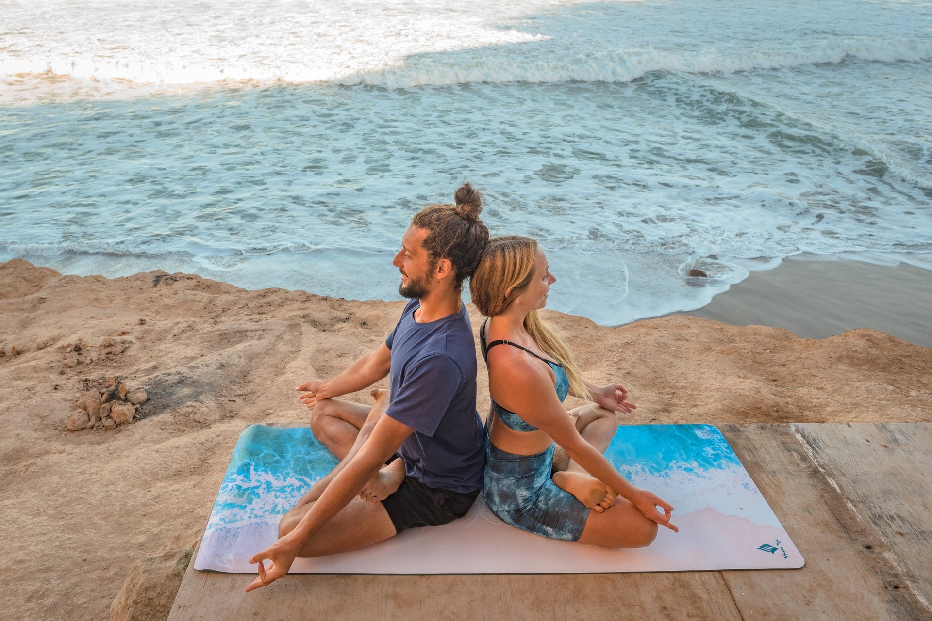 group of people doing yoga
