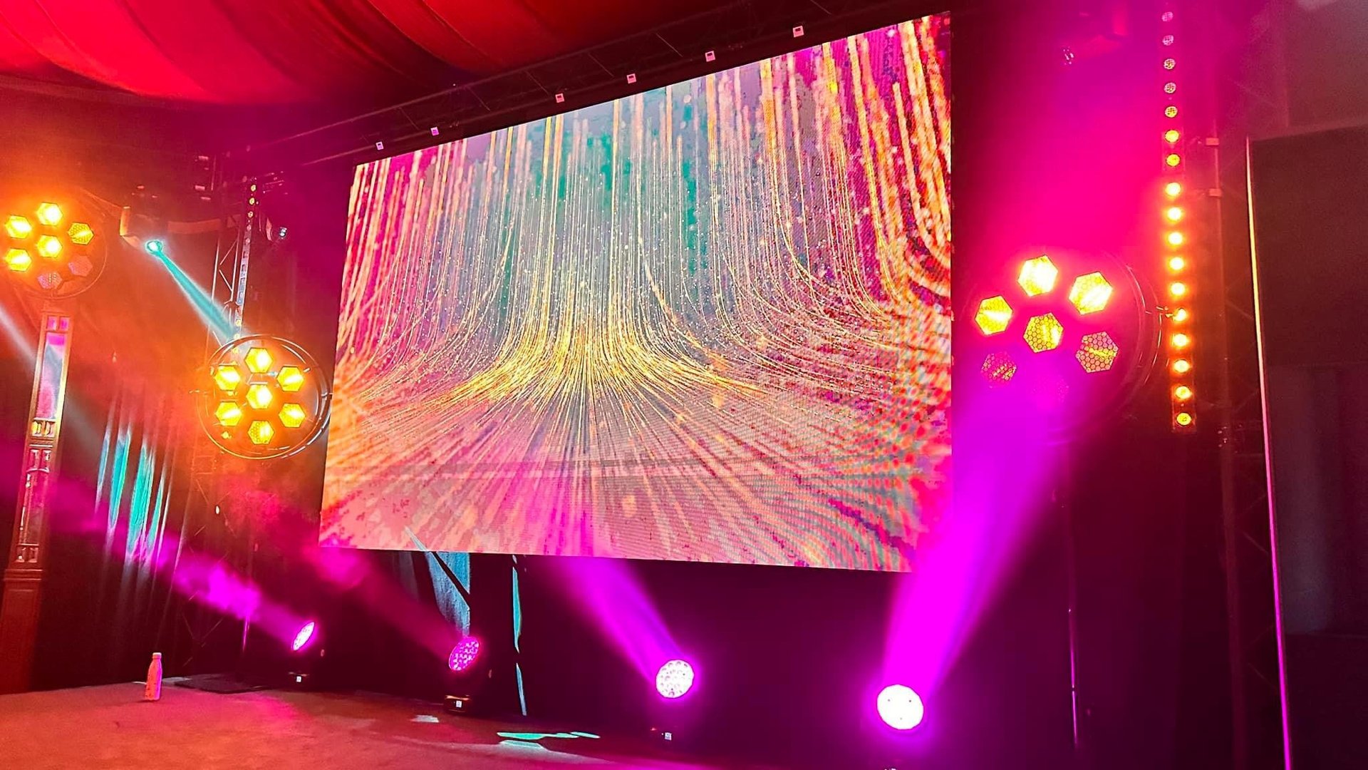 éclairage soirée entreprise