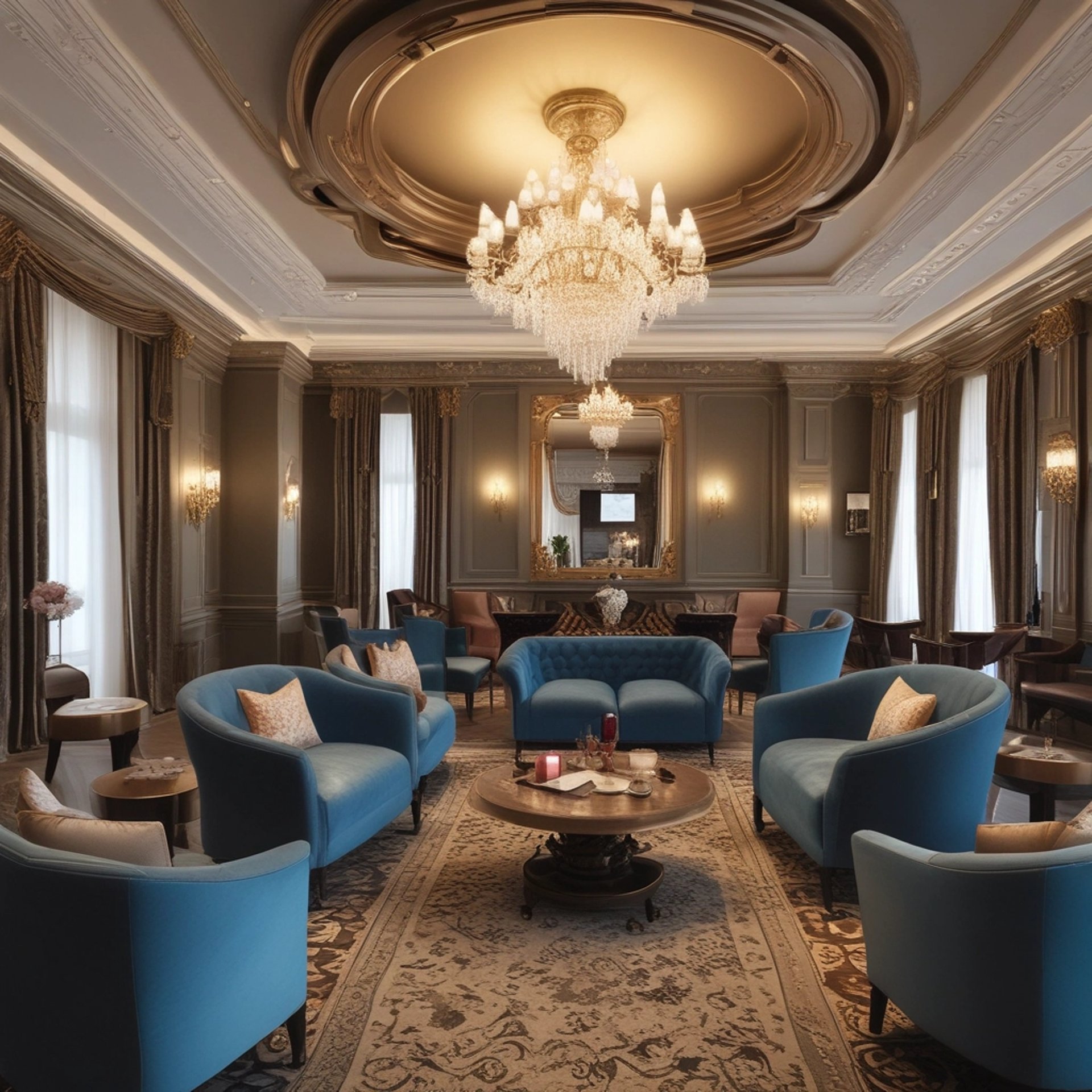 an abstract photo of a curved building with a blue sky in the background