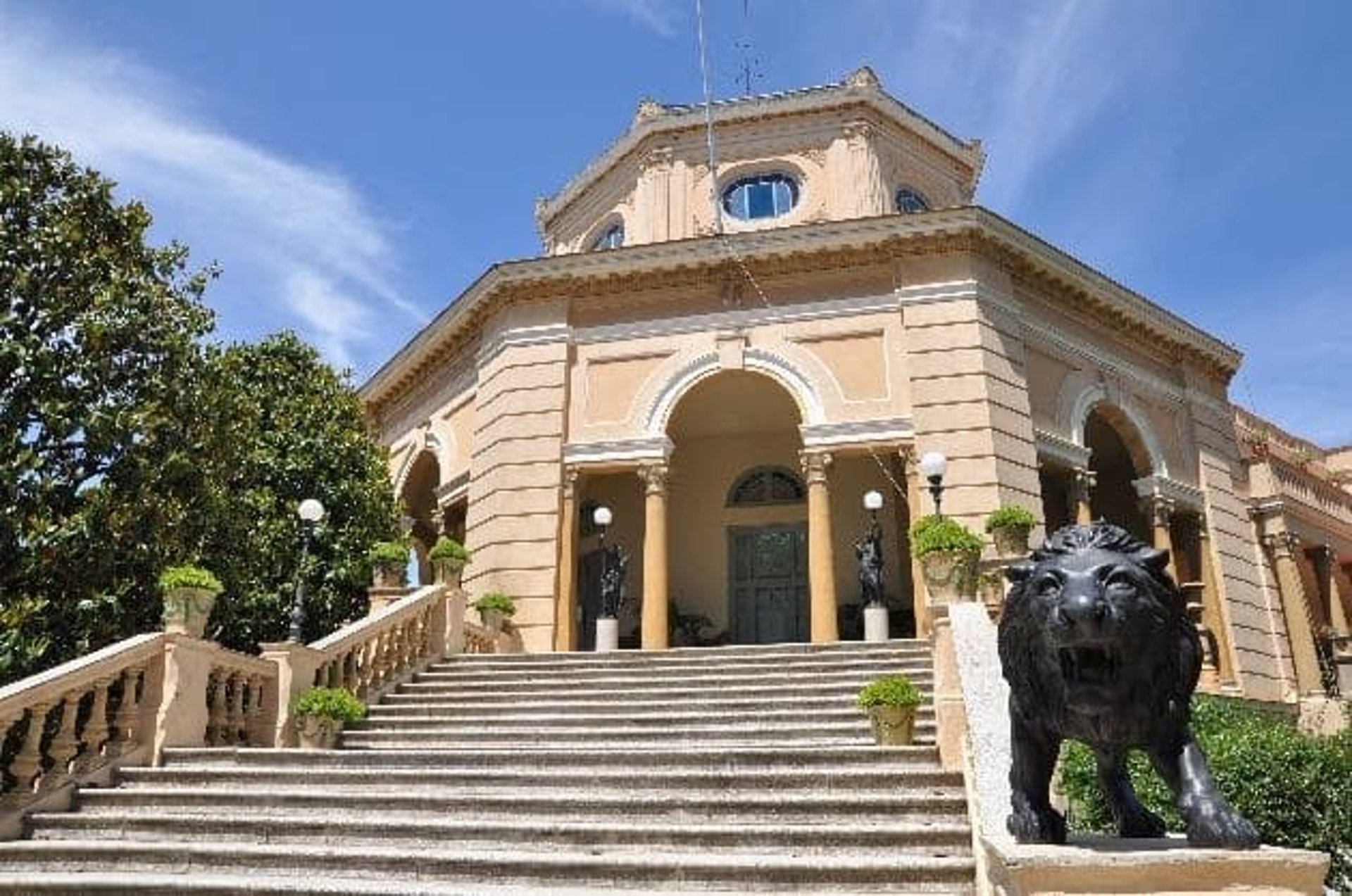 an aerial view of a city with lots of buildings