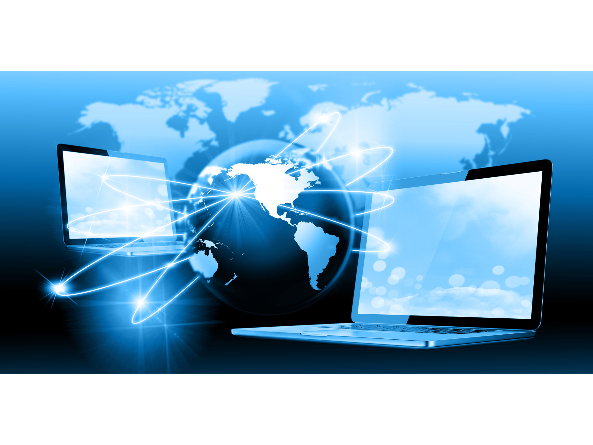 blue, red, and green light