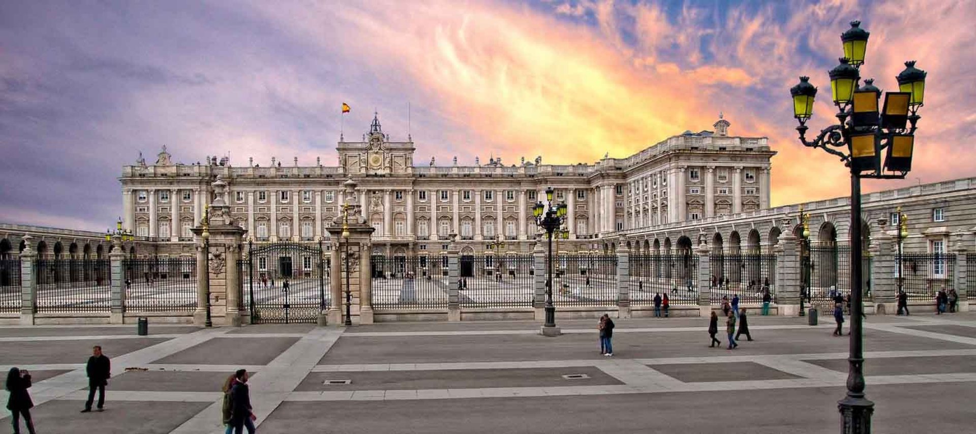 Vista Atardecer en el Palacio Real de Madrid