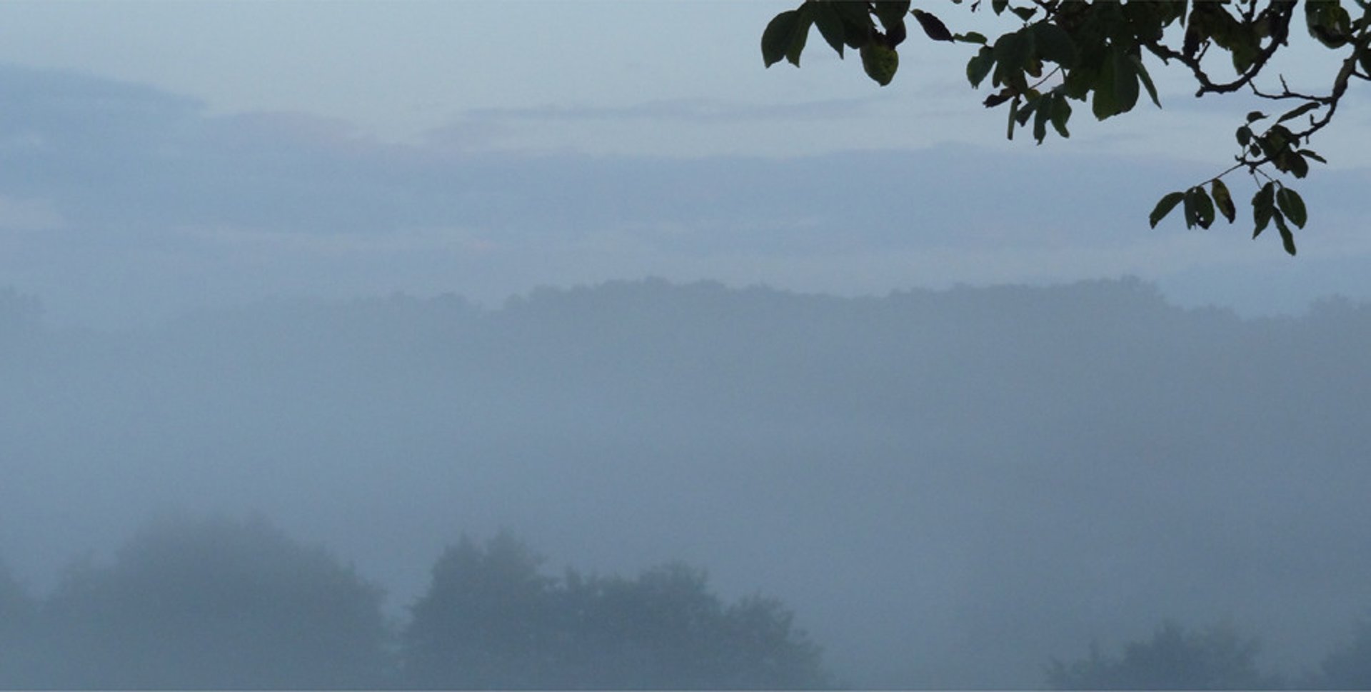 Brume de septembre sur la commune de Chamberaud