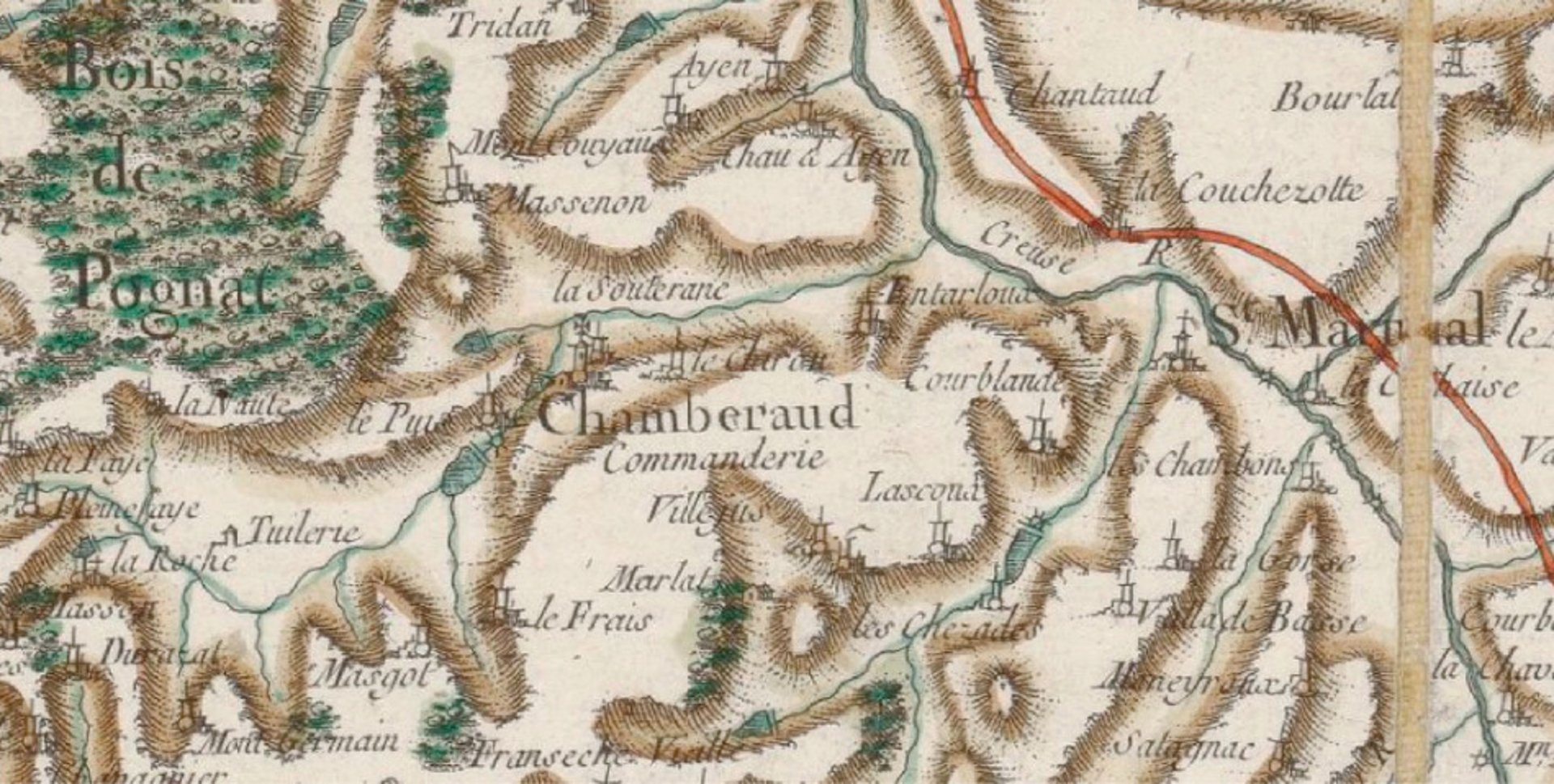 Carte générale de la France N° 12 Évaux -BNF