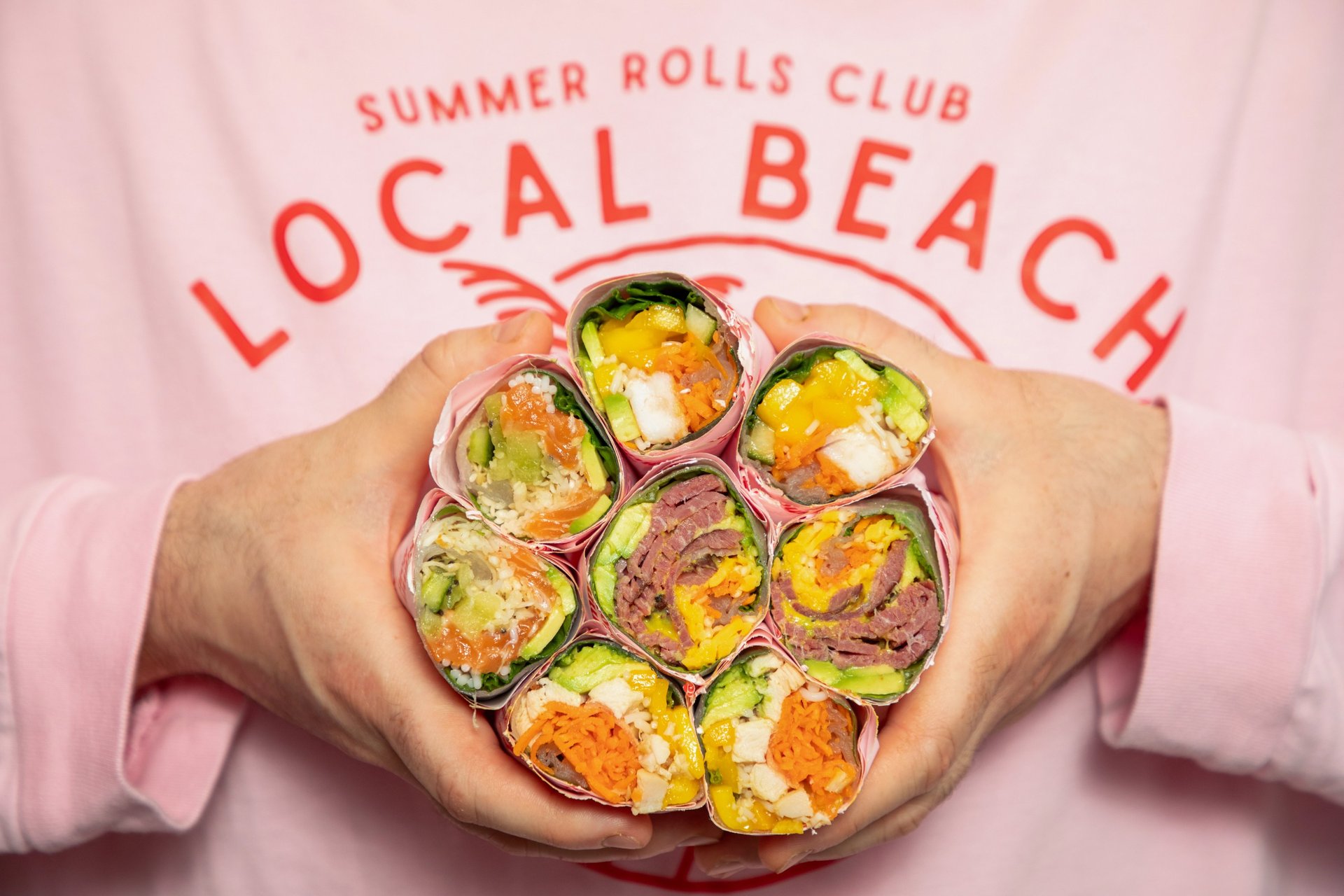 summer rolls paris saumon tofu poulet crevettes mangue fresh food healthy