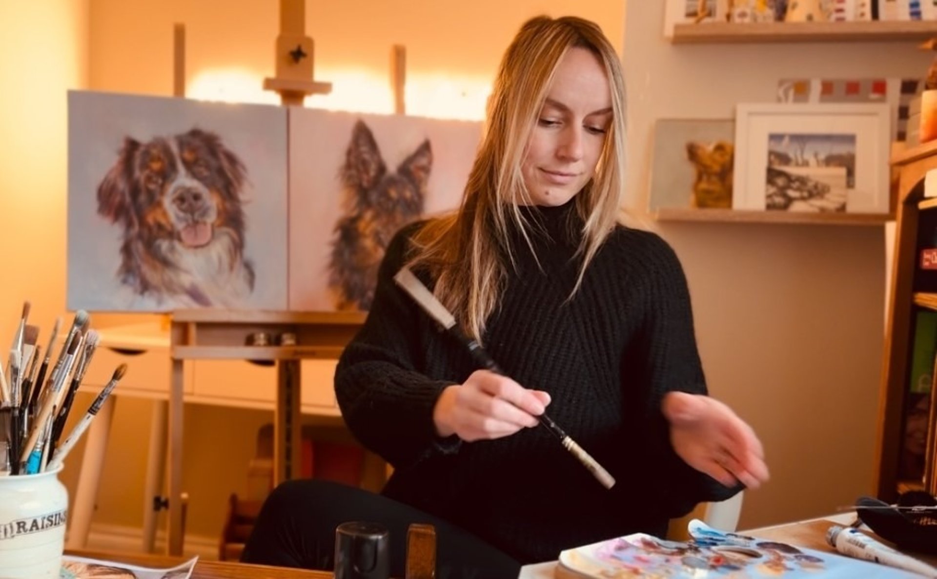 an abstract photo of a curved building with a blue sky in the background