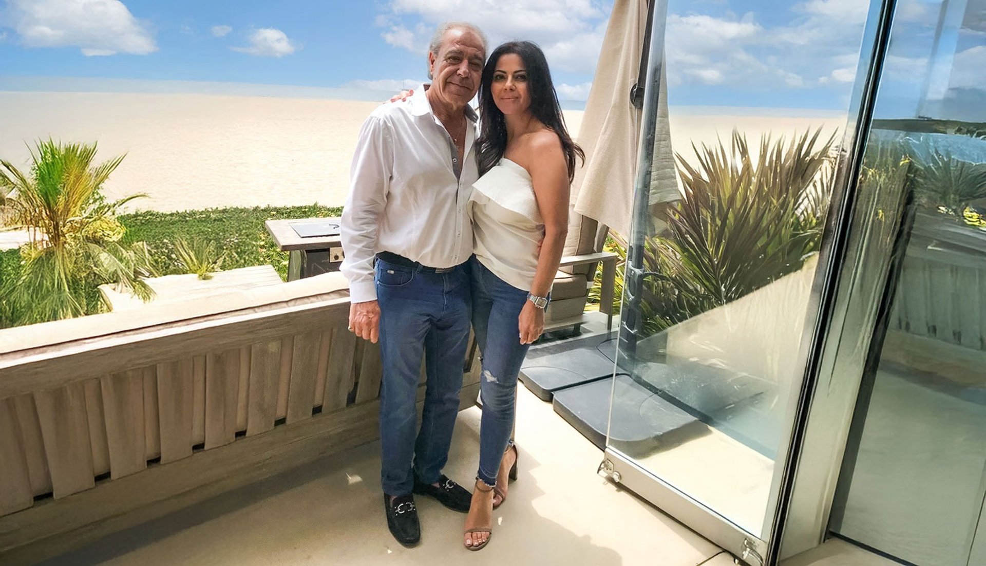 Sigal, founder of Solo Home Decor, with her father—whose craftsmanship first inspired her passion.