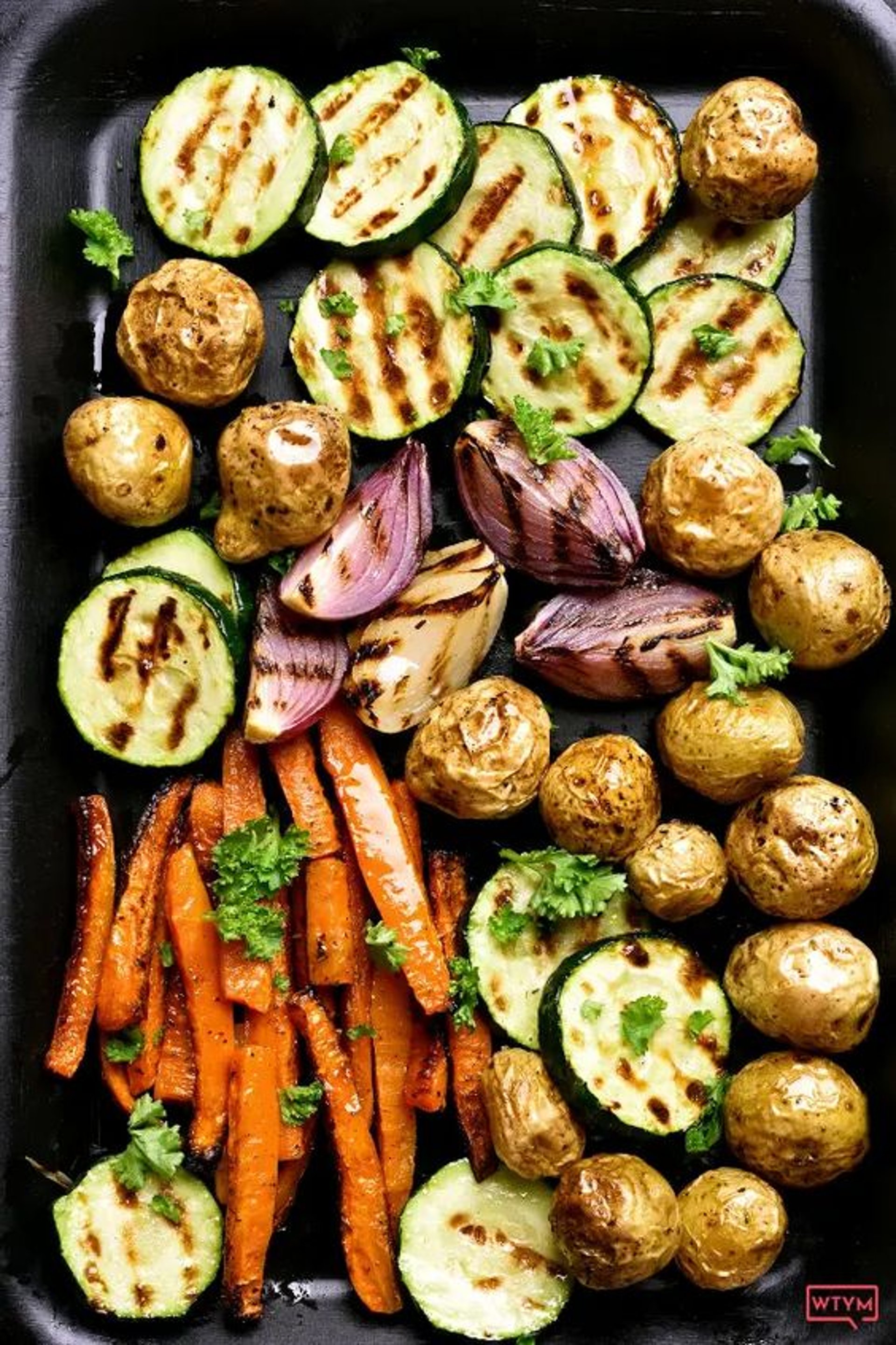 macro shot of vegetable lot