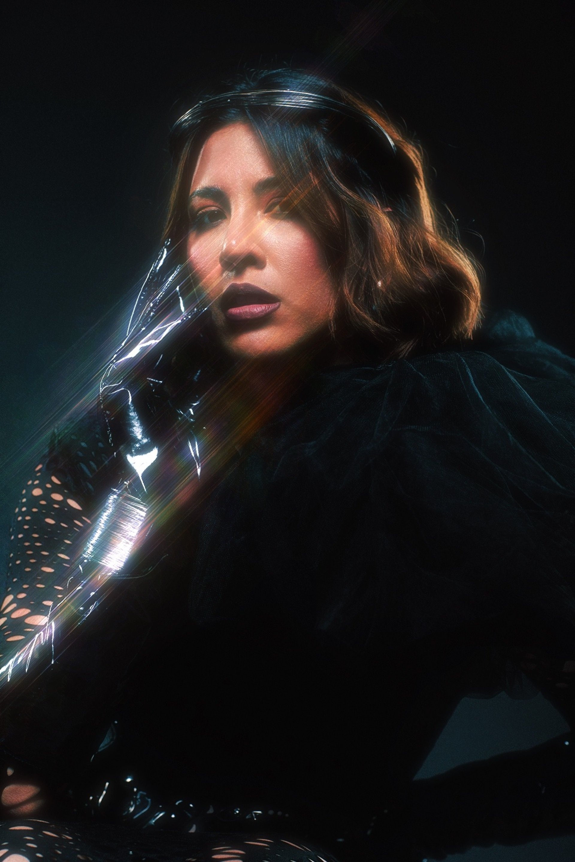 black and brown leather padded tub sofa