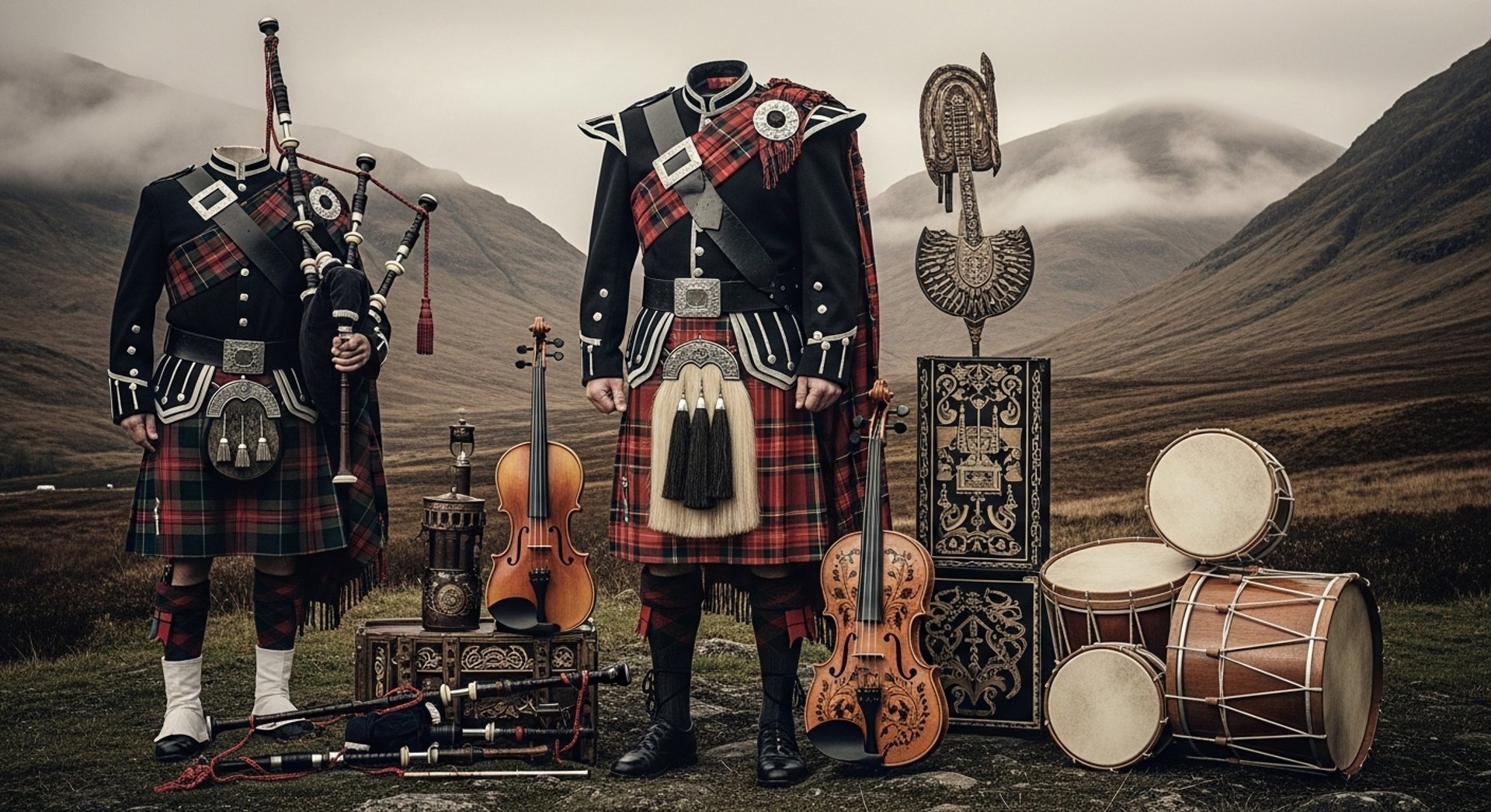 Manufacturers & Exporters of worlds finest quality Scottish / Highland Wears and its all Accessories & Musical Instruments
