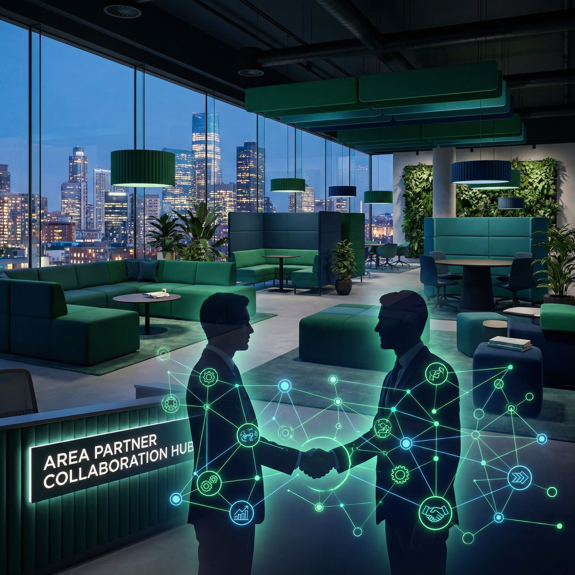 an abstract photo of a curved building with a blue sky in the background