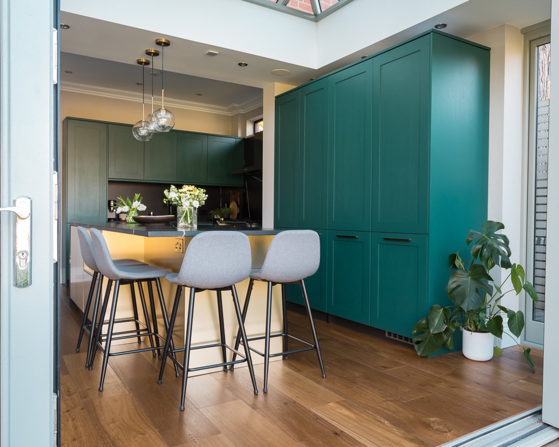 woman wearing yellow long-sleeved dress under white clouds and blue sky during daytime