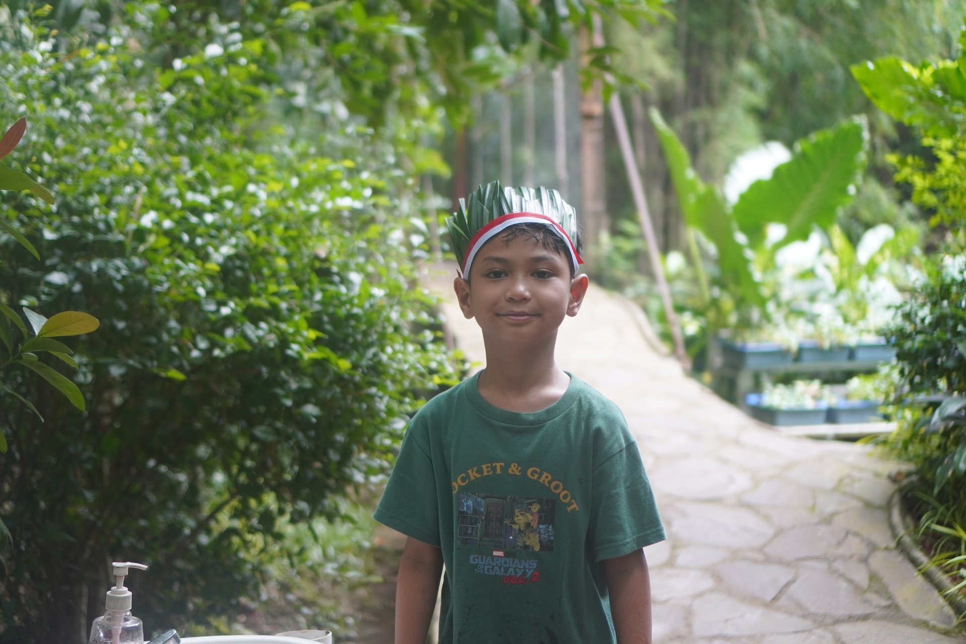 woman standing in front of children