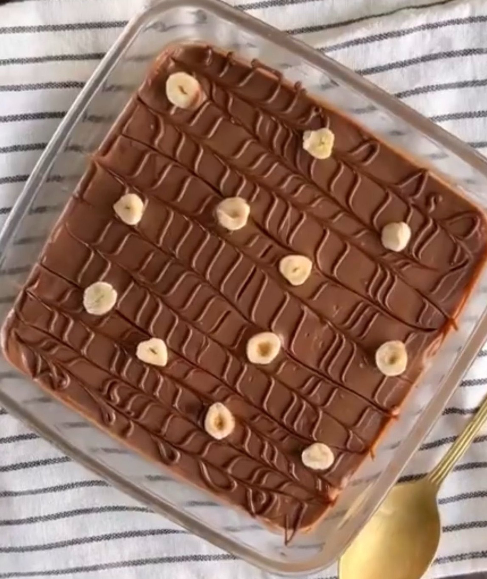 Coffee with chocolate pudding