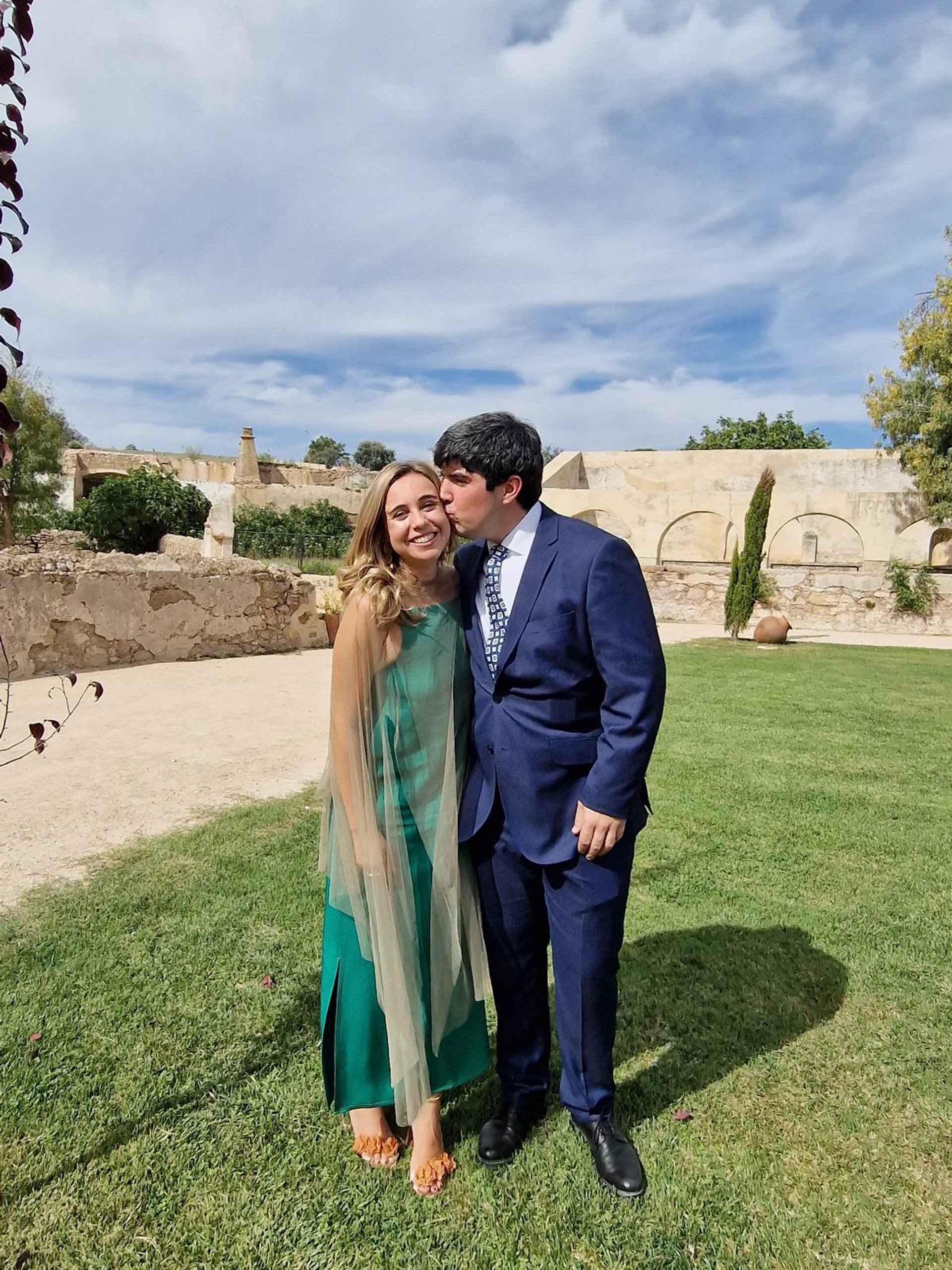 couple wearing silver-colored rings