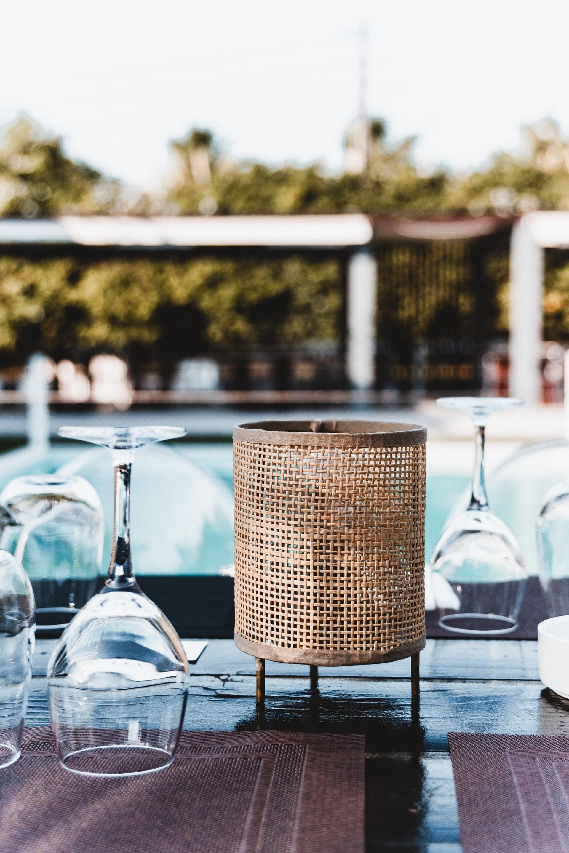 stainless steel chairs in room