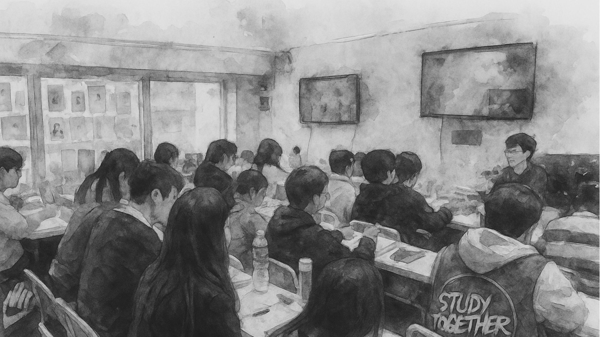 an abstract photo of a curved building with a blue sky in the background