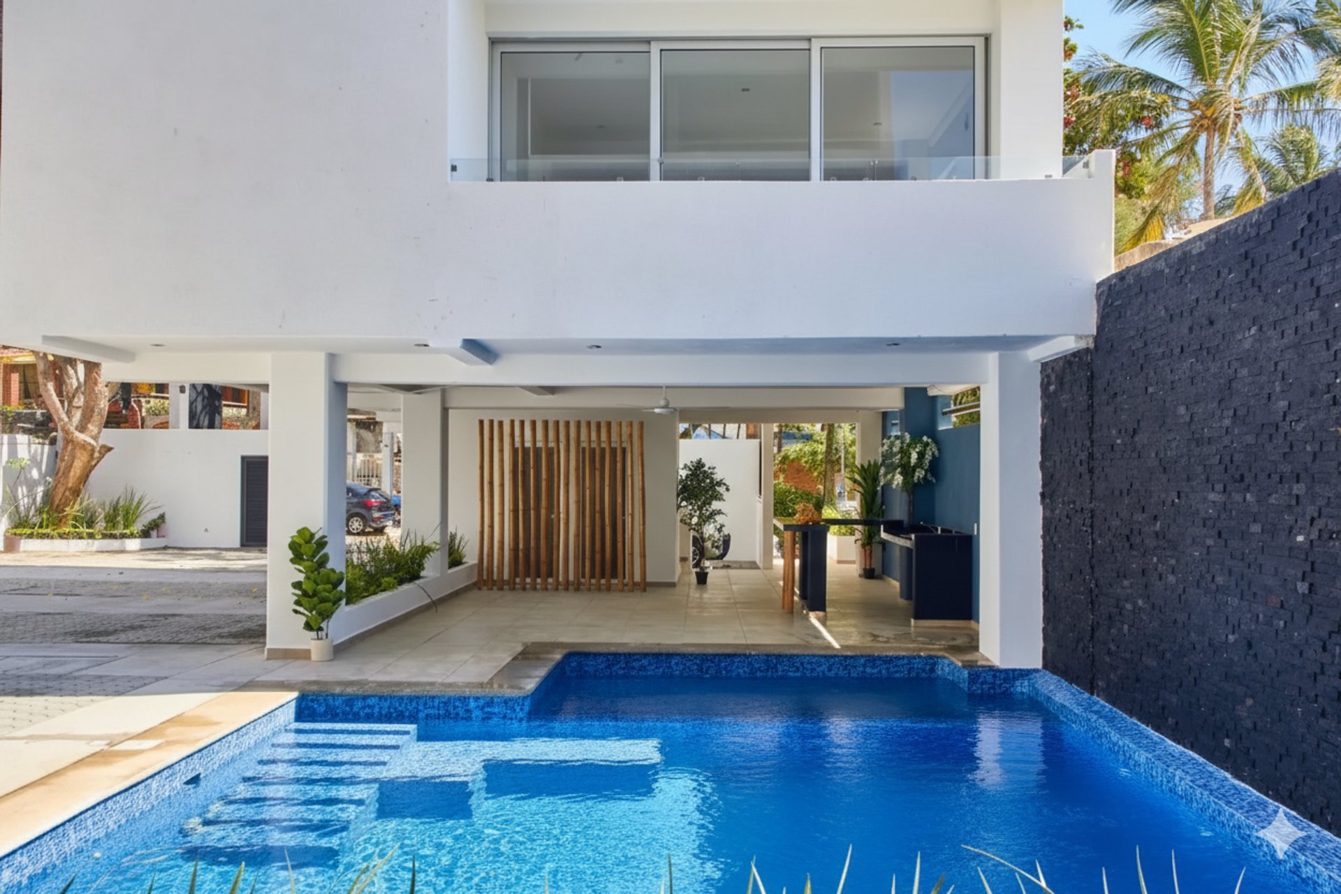 black and white bed linen