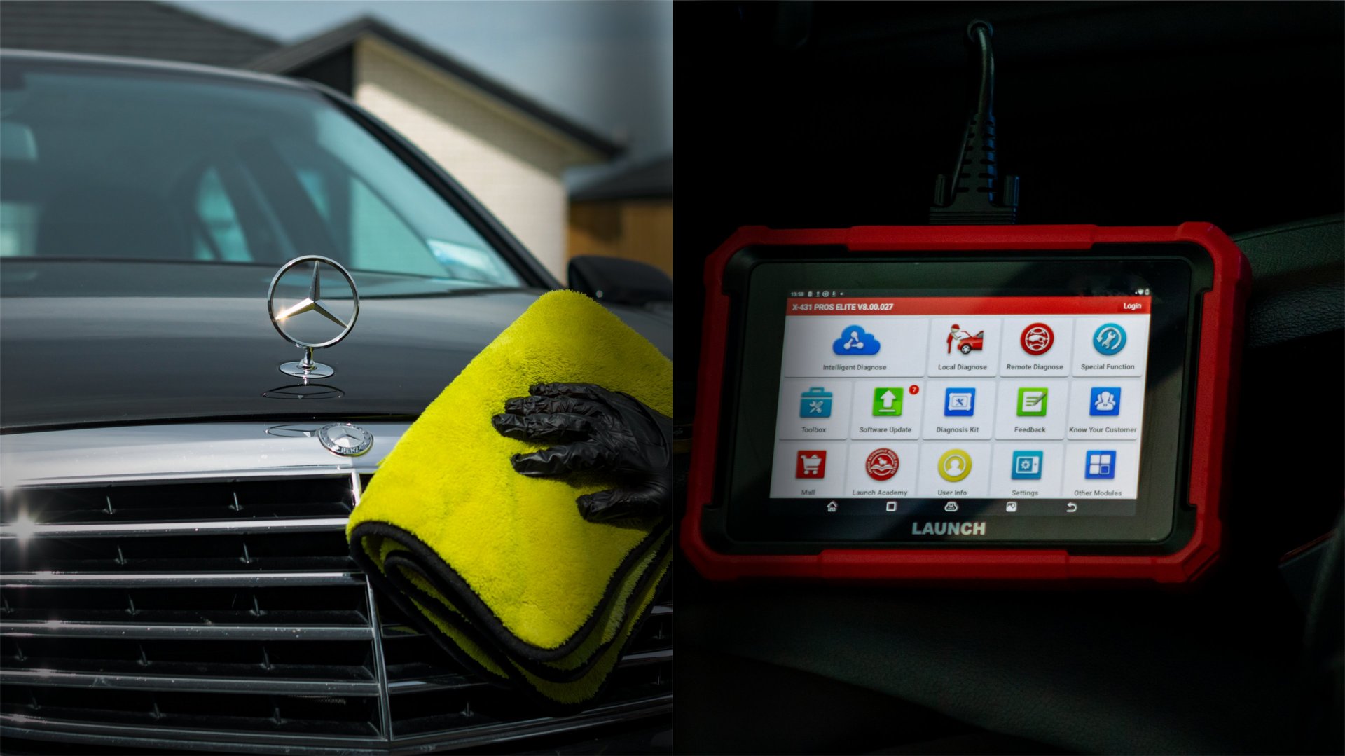 an abstract photo of a curved building with a blue sky in the background