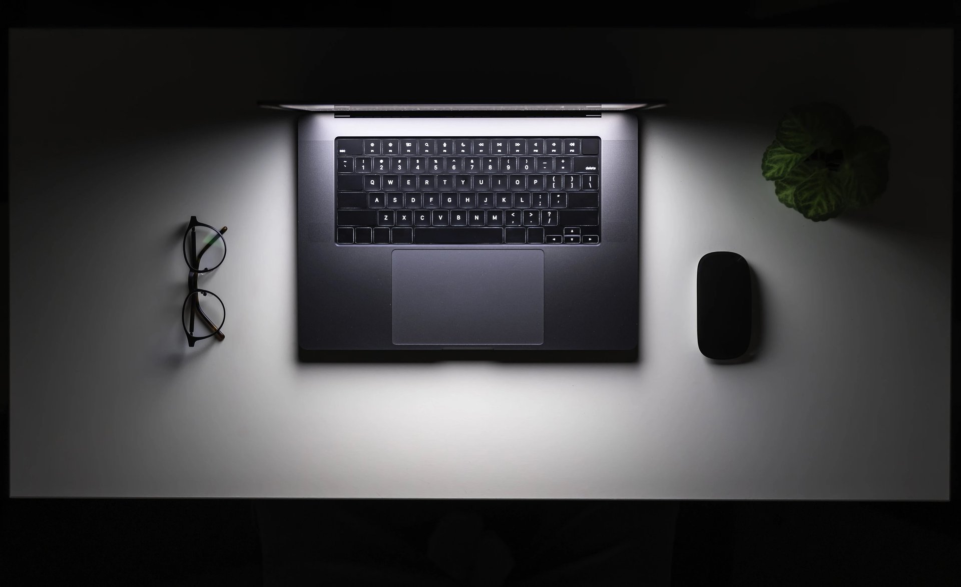 black and blue laptop computer