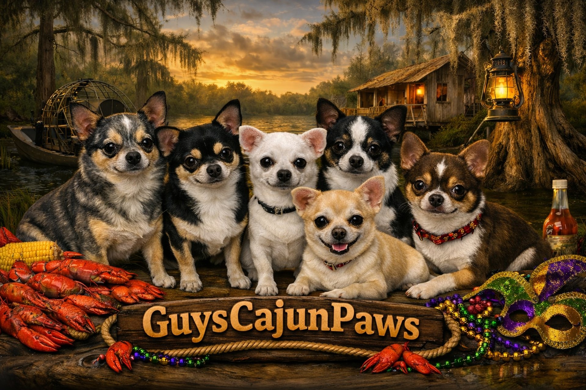 AKC Chihuahua with playful tongue pose, shared on Guys Cajun Paws of Louisianas page