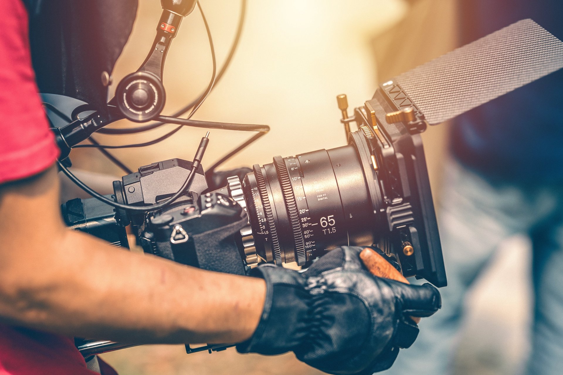 a close up of a camera on a tripod