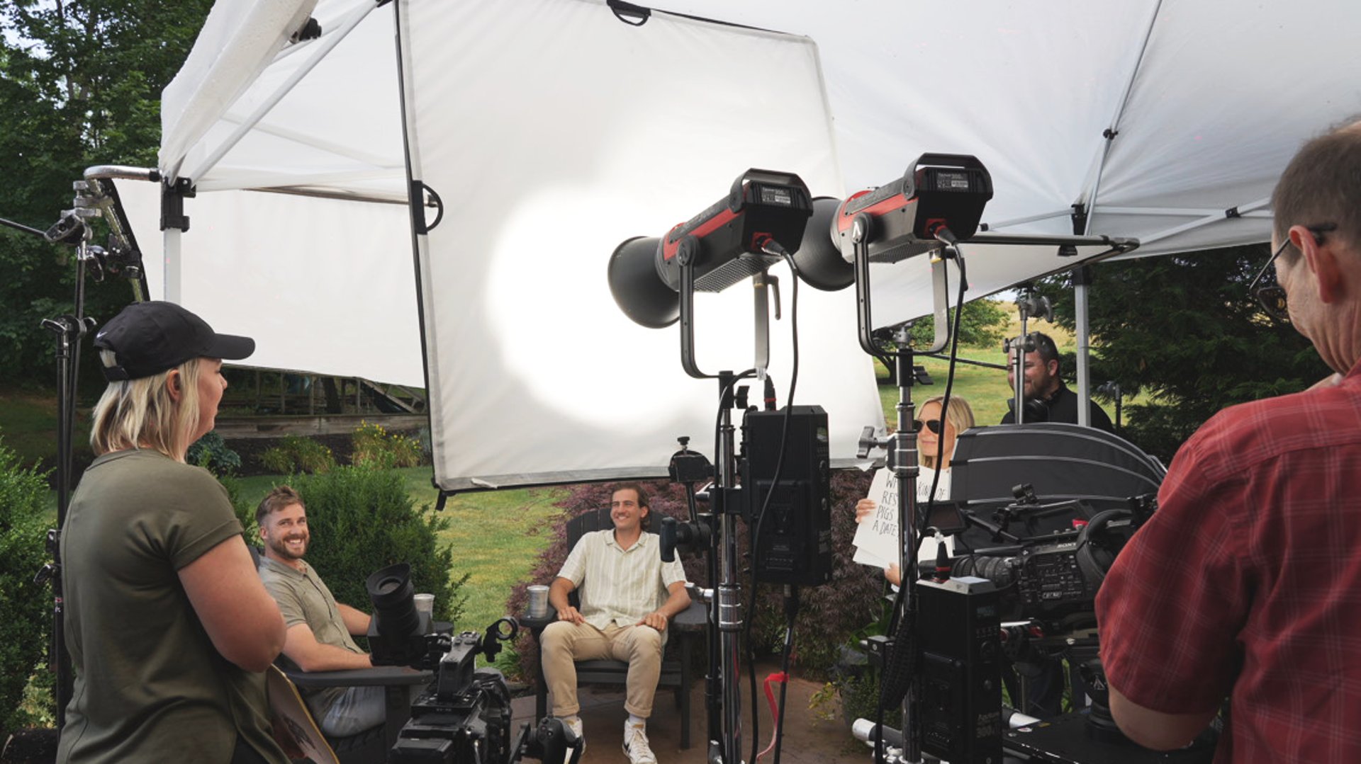 an abstract photo of a curved building with a blue sky in the background